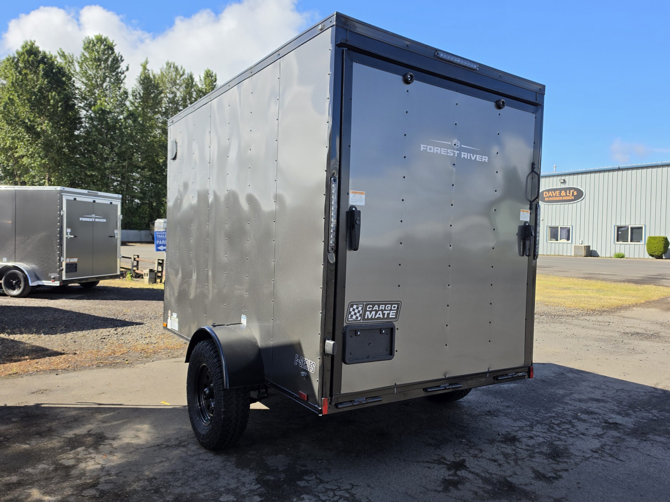 2027 Cargo Mate 6x10 Enclosed Cargo Tailer Extra Height 4" Lifted Straight Axle Ramp Door - Image 4