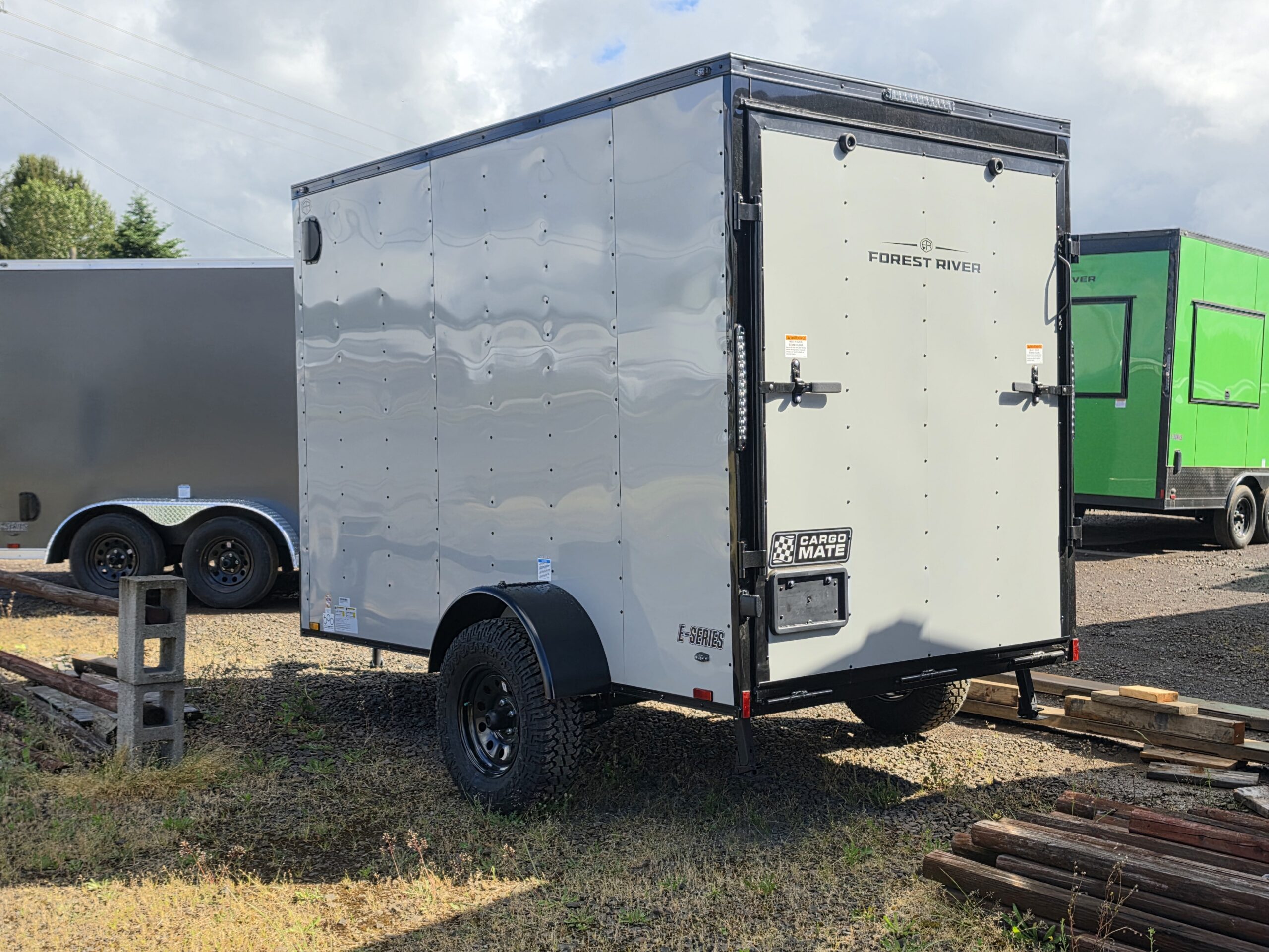 2027 Cargo Mate 6x10 Enclosed Cargo Tailer Extra Height 4" Lifted Straight Axle Ramp Door - Image 2