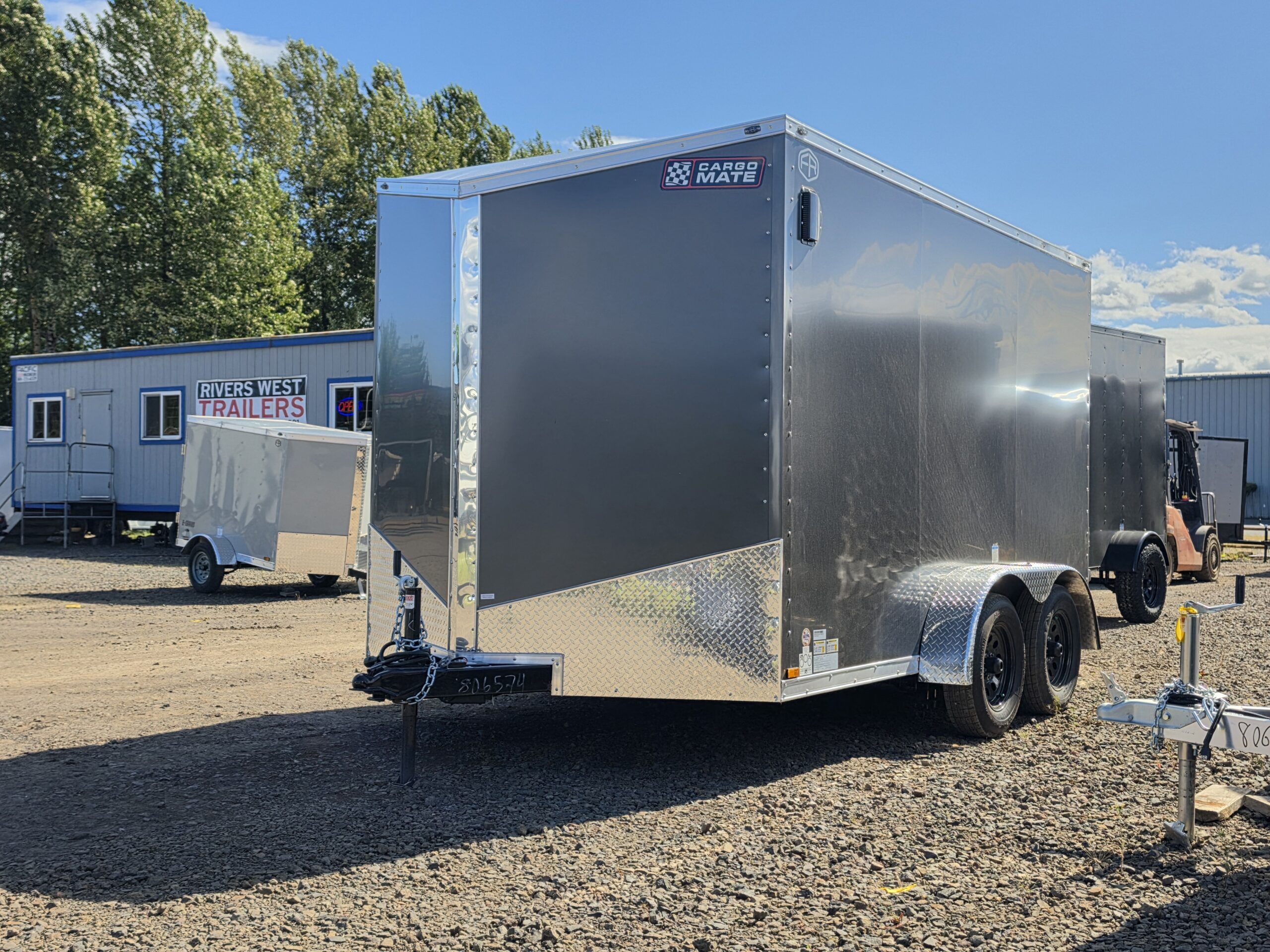 2027 Cargo Mate Enclosed Cargo Trailer 7x12 Extra Height Ramp Door PolyCore 1-Piece Roof - Image 4