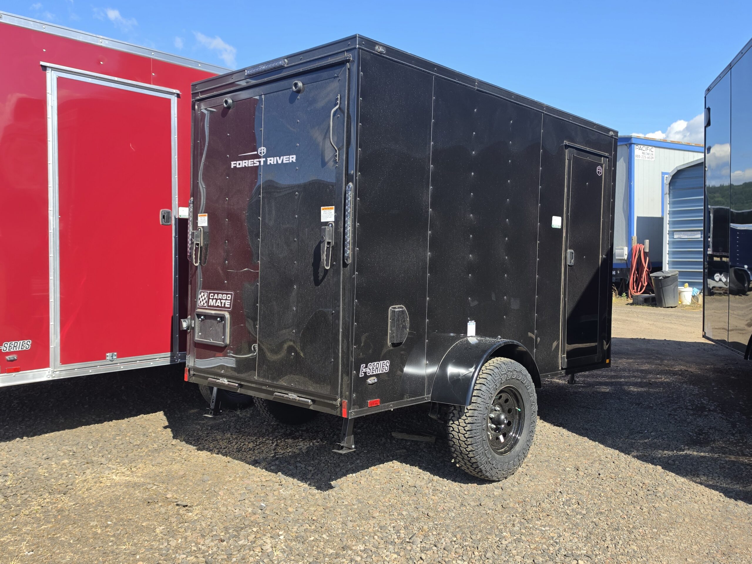 2027 Cargo Mate 5x10 Enclosed Cargo Tailer 12" Extra Height 4" Lifted Straight Axle Ramp Door - Image 6