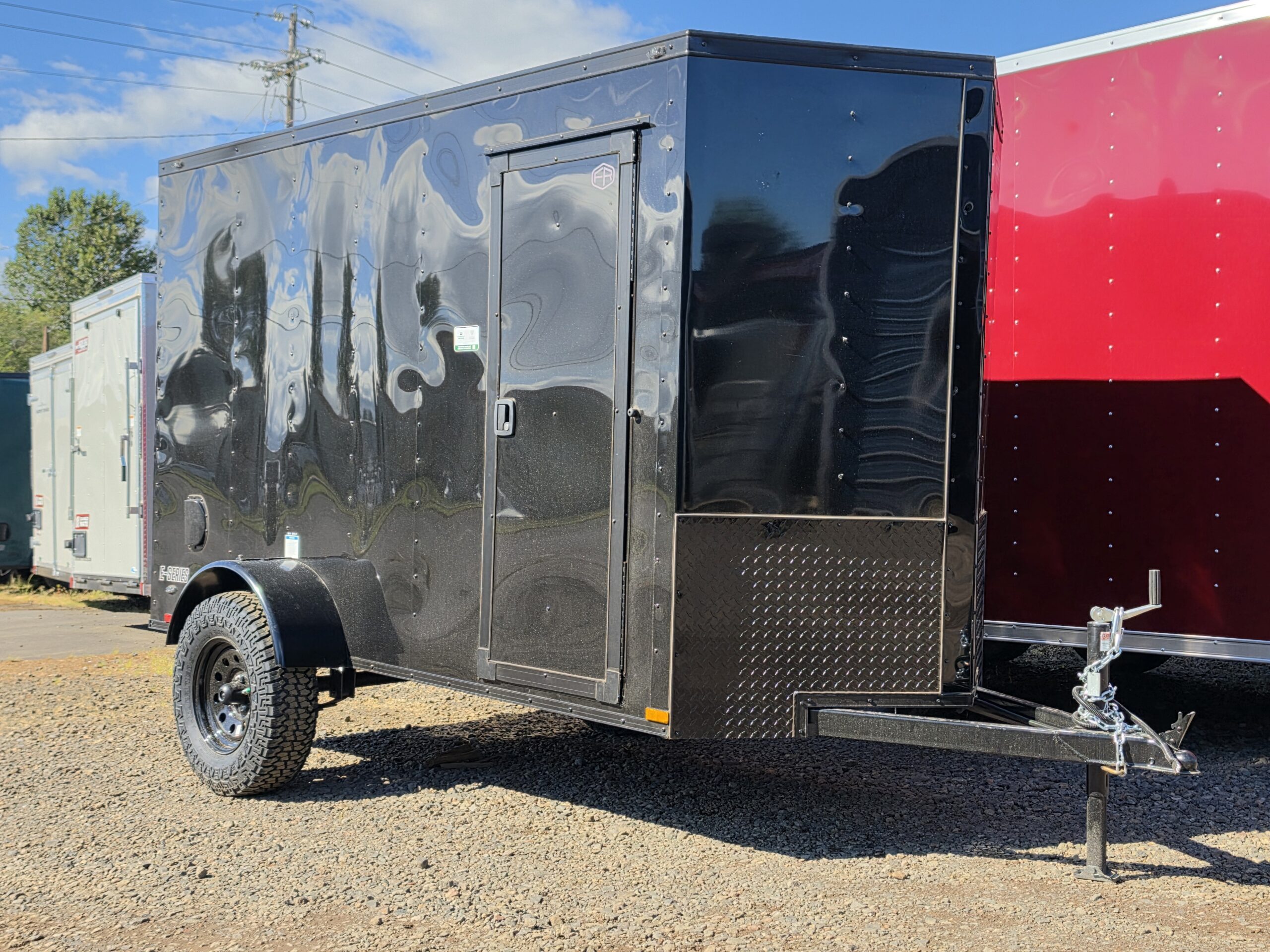 2027 Cargo Mate 5x10 Enclosed Cargo Tailer 12" Extra Height 4" Lifted Straight Axle Ramp Door - Image 5
