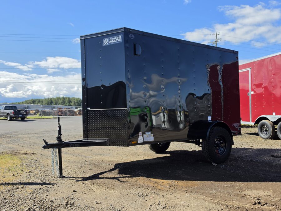 2027 Cargo Mate 5x10 Enclosed Cargo Tailer 12" Extra Height 4" Lifted Straight Axle Ramp Door