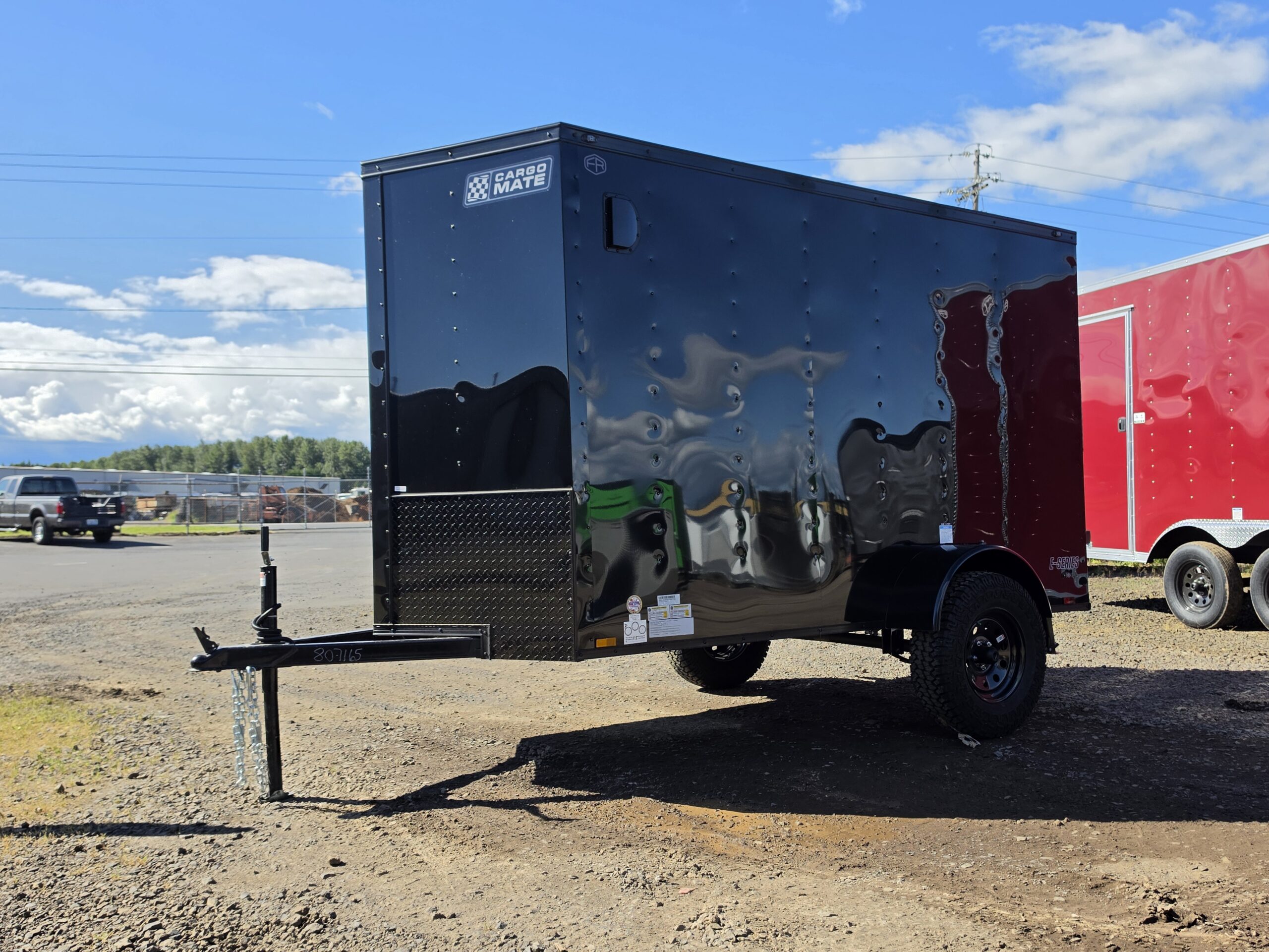 2027 Cargo Mate 5x10 Enclosed Cargo Tailer 12" Extra Height 4" Lifted Straight Axle Ramp Door