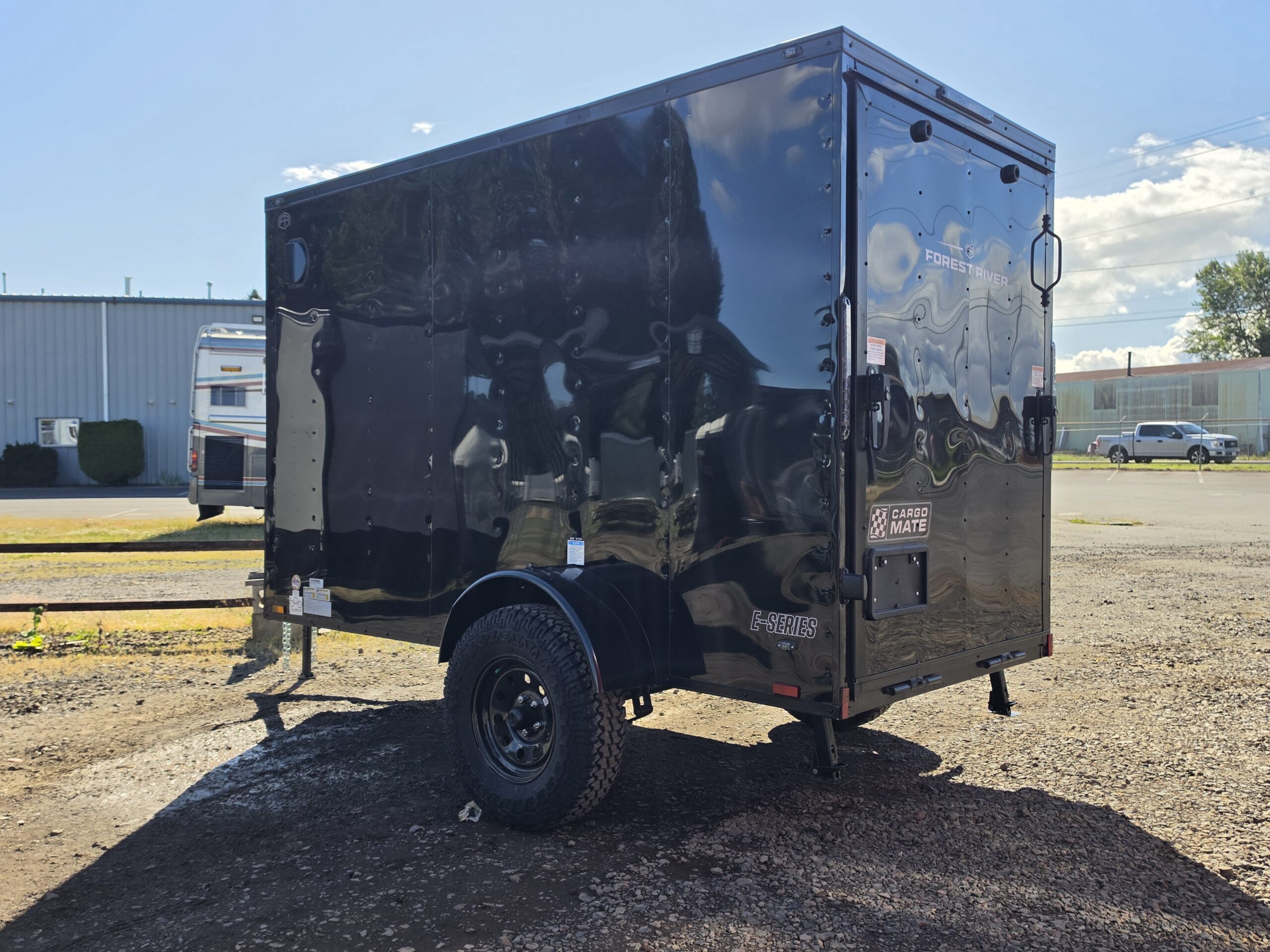 2027 Cargo Mate 5x10 Enclosed Cargo Tailer 12" Extra Height 4" Lifted Straight Axle Ramp Door - Image 3