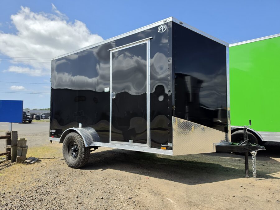 2027 Cargo Mate E-Series Enclosed Cargo Trailer 7x12 5200GVW Extra Height Ramp Door 4" lift PolyCore Apex Tires