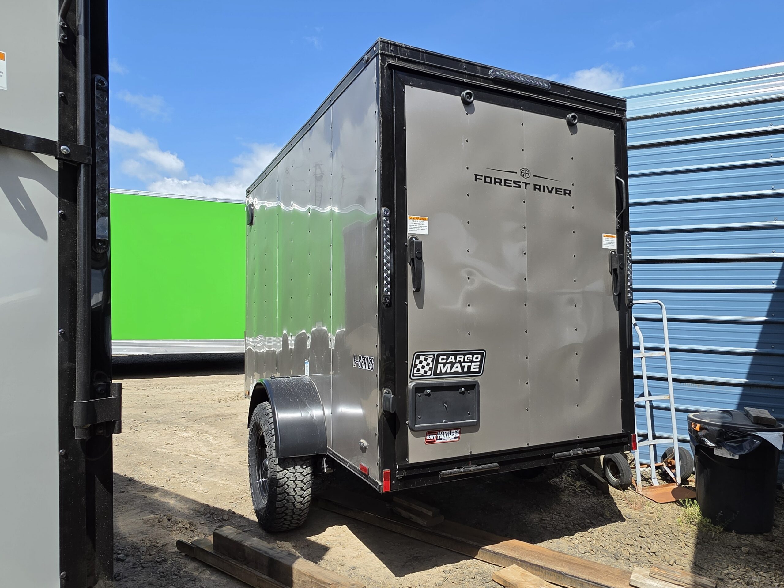 2027 Cargo Mate 5x10 Enclosed Cargo Tailer 12" Extra Height 4" Lifted Straight Axle Ramp Door - Image 3