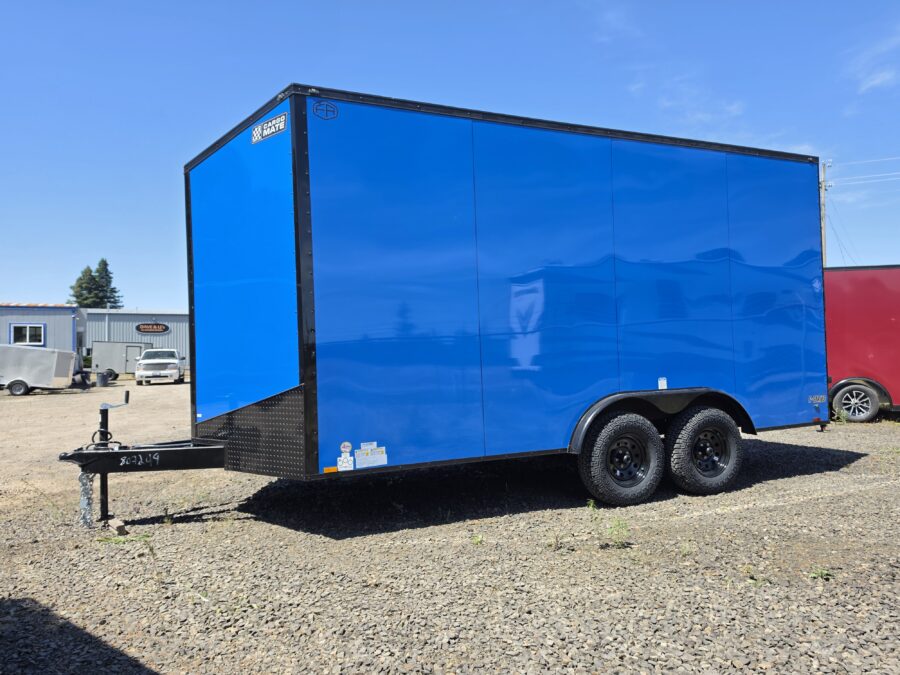 2027 Cargo Mate 8x16 Extra Height Enclosed Cargo Trailer 12" Extra Height 1-Piece Roof Apex Tires PolyCore