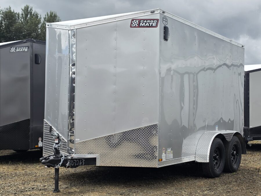 2027 Cargo Mate Enclosed Cargo Trailer 7x12 Extra Height Ramp Door