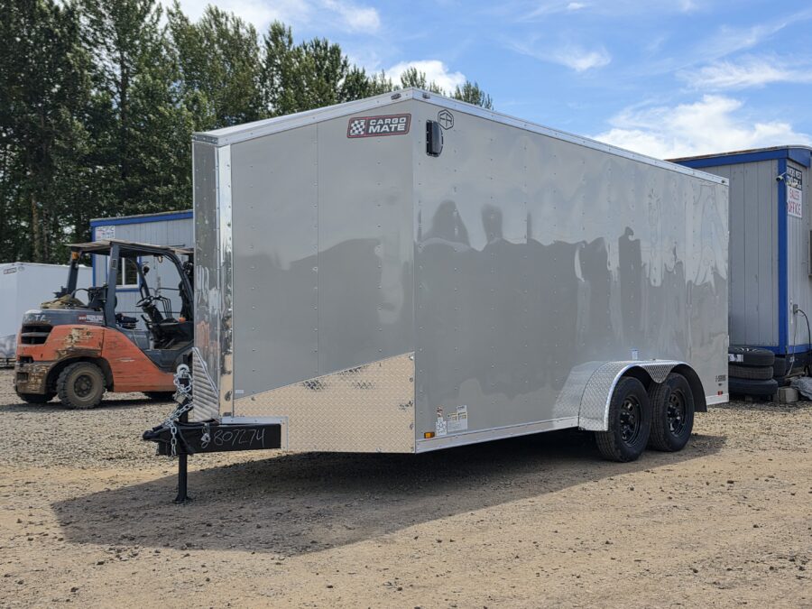 2027 Cargo Mate Enclosed Cargo Trailer 7x16 Extra Height Ramp Door