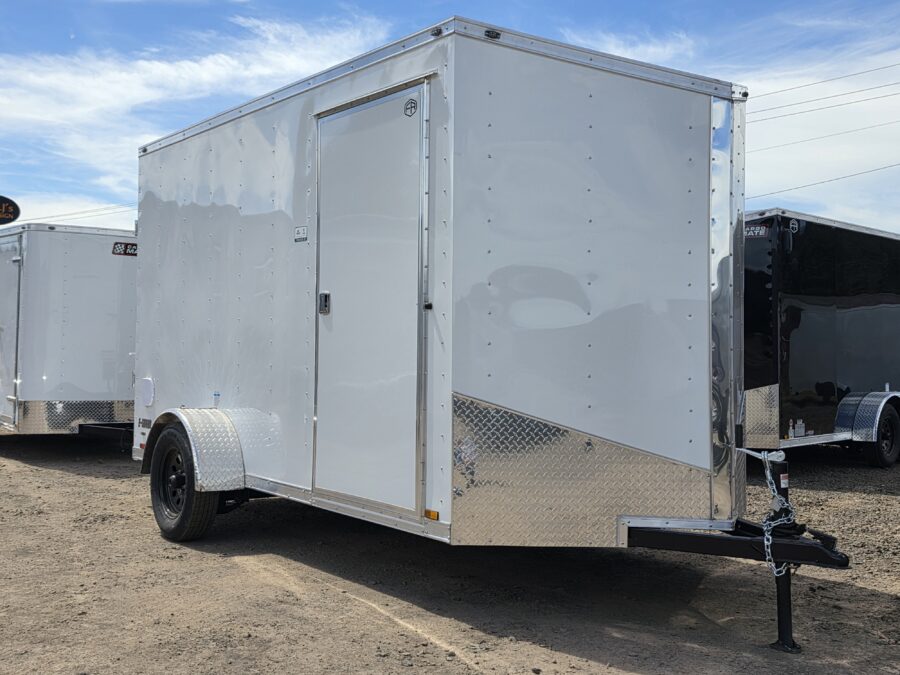 2027 Cargo Mate Enclosed Cargo Trailer 6x12 Ramp Door 1-Piece Roof
