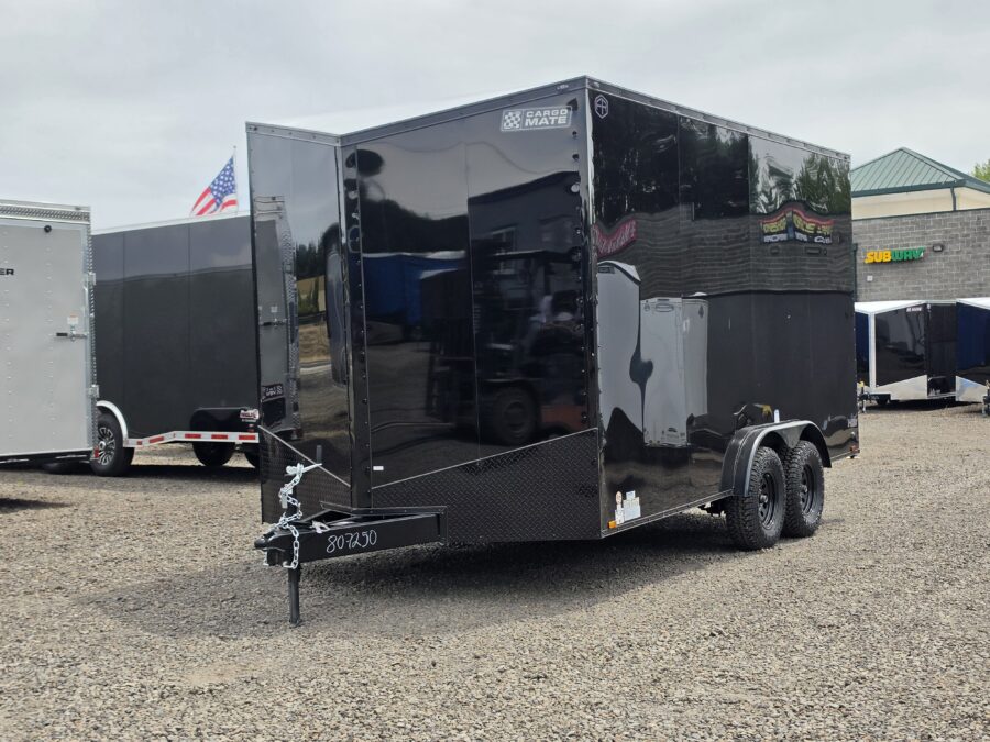 2027 Cargo Mate 8x16 Extra Height Enclosed Cargo Trailer 12" Extra Height 1-Piece Roof Apex Tires PolyCore