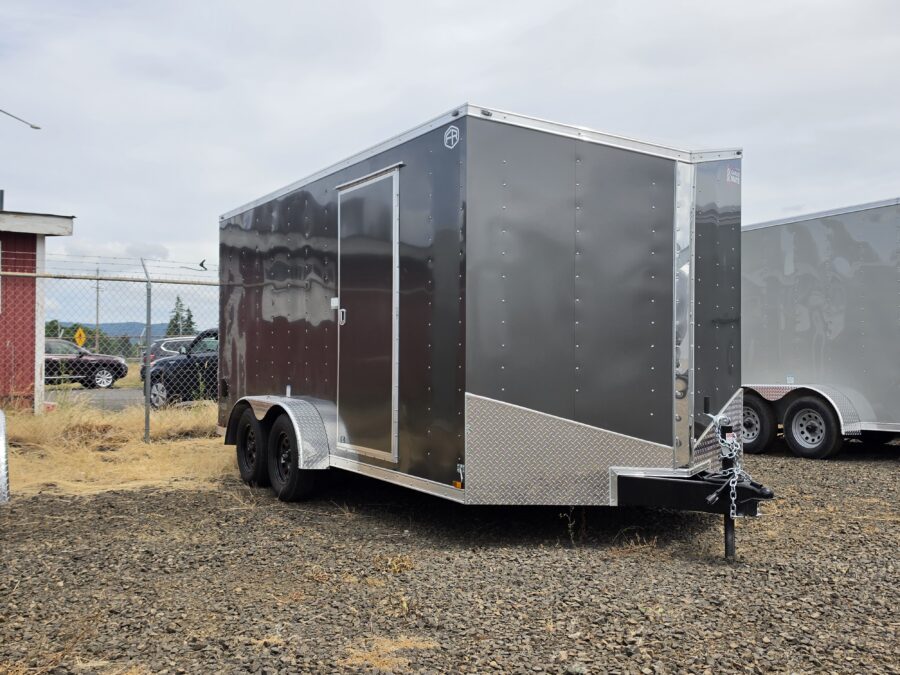2027 Cargo Mate Enclosed Cargo Trailer 7x16 Extra Height Ramp Door