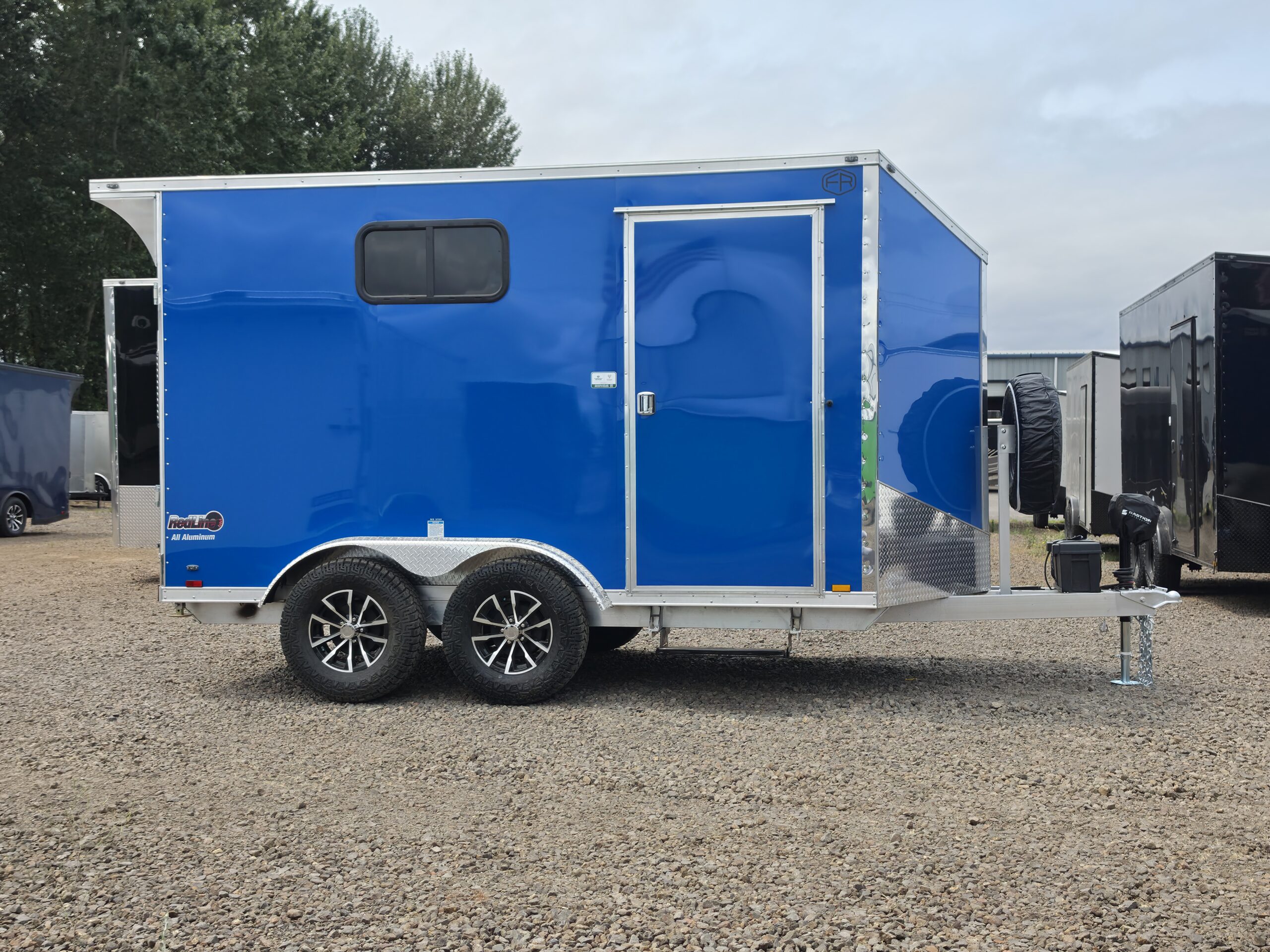 2027 Cargo Mate Aluminum Redline 7x12 Enclosed Cargo Trailer Insulated Narrow Track Torsion Axle Custom Flooring PolyCore .080