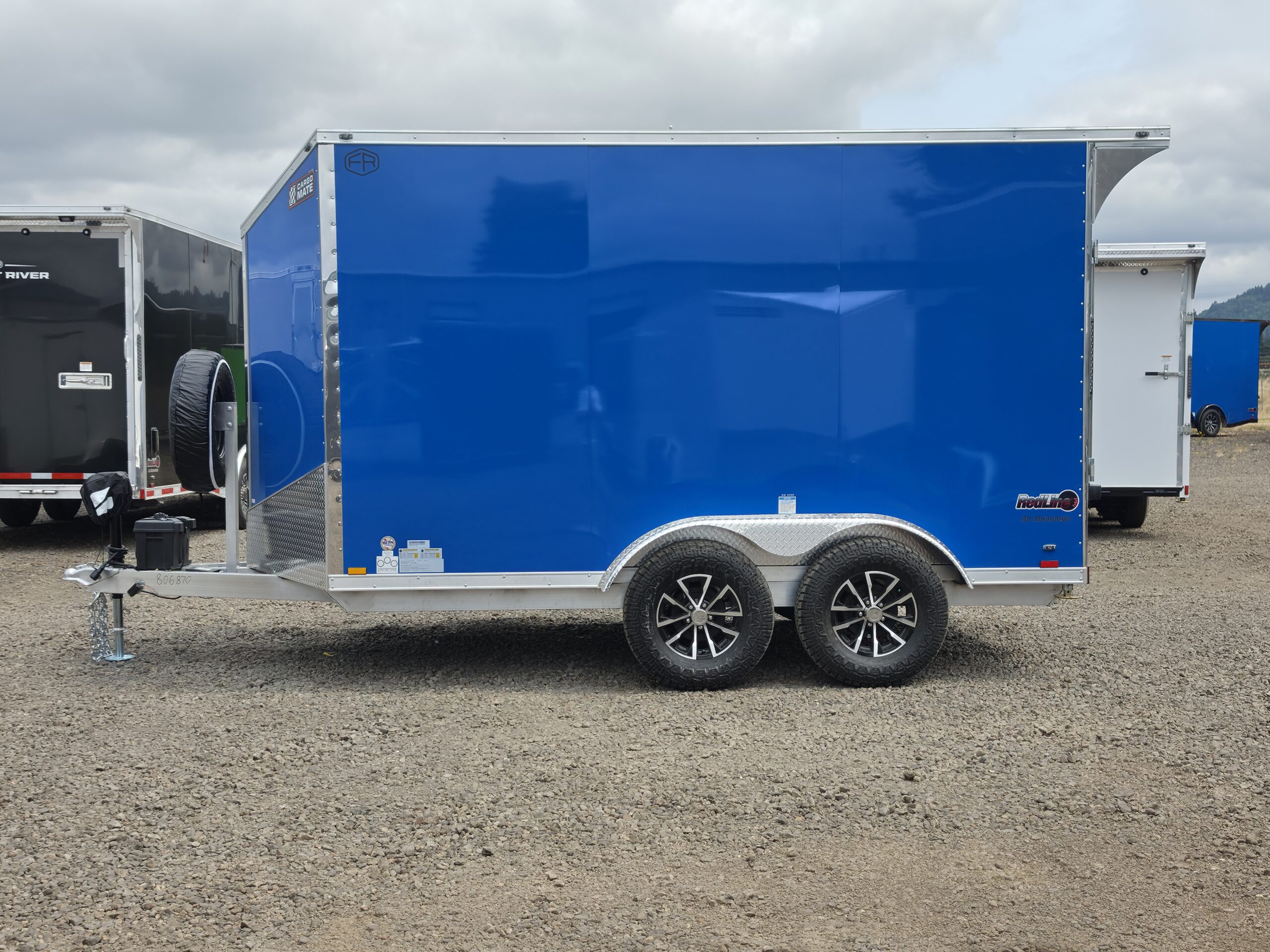 2027 Cargo Mate Aluminum Redline 7x12 Enclosed Cargo Trailer Insulated Narrow Track Torsion Axle Custom Flooring PolyCore .080 - Image 3