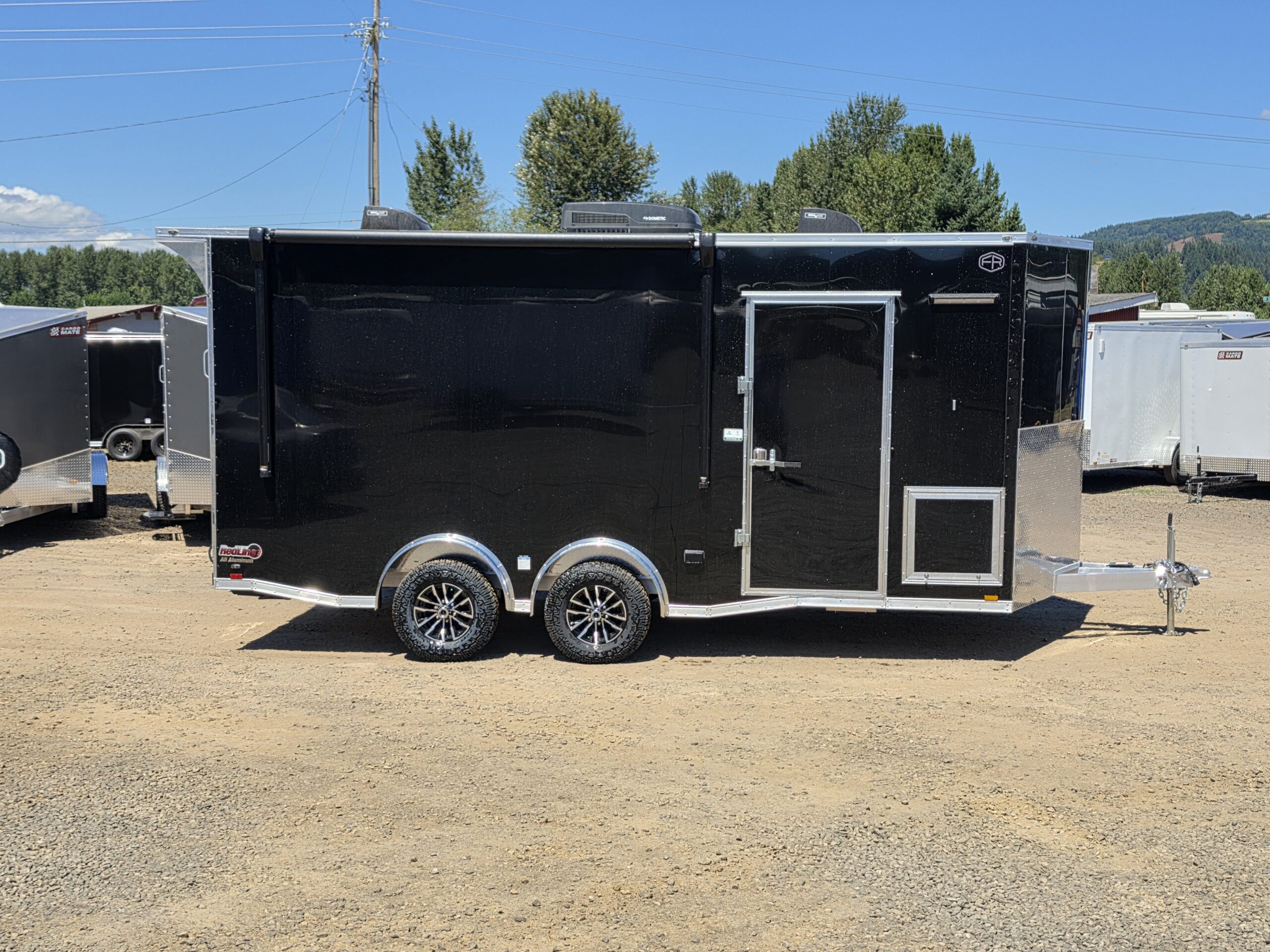 2027 Cargo Mate Custom Aluminum Redline 8x18 9800GVW UTV & Vehicle Hauler AC/Heat 110v - Image 2