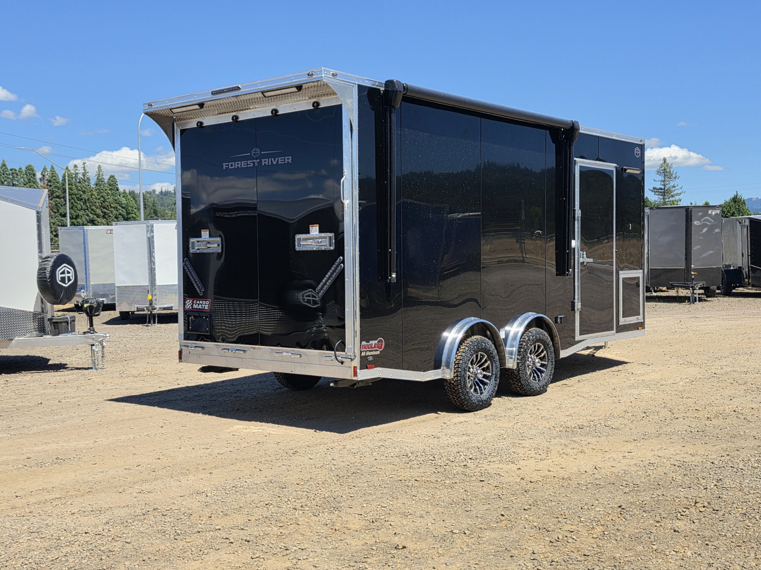 2027 Cargo Mate Custom Aluminum Redline 8x18 9800GVW UTV & Vehicle Hauler AC/Heat 110v - Image 3