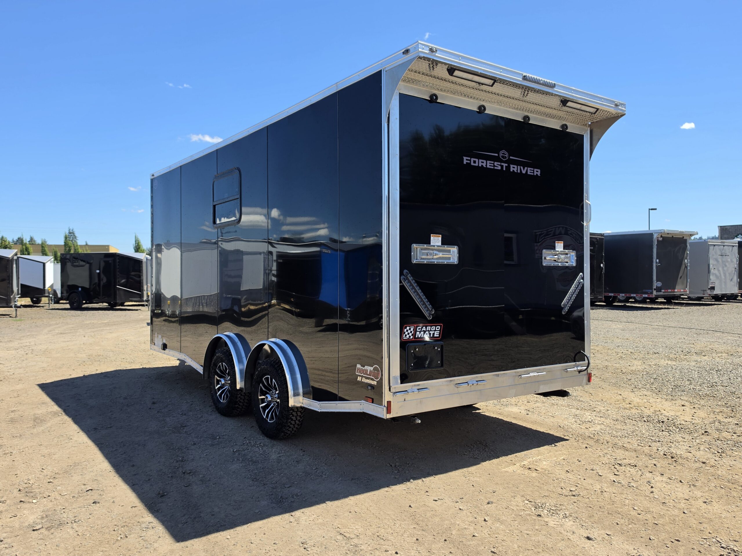 2027 Cargo Mate Custom Aluminum Redline 8x18 9800GVW UTV & Vehicle Hauler AC/Heat 110v - Image 4
