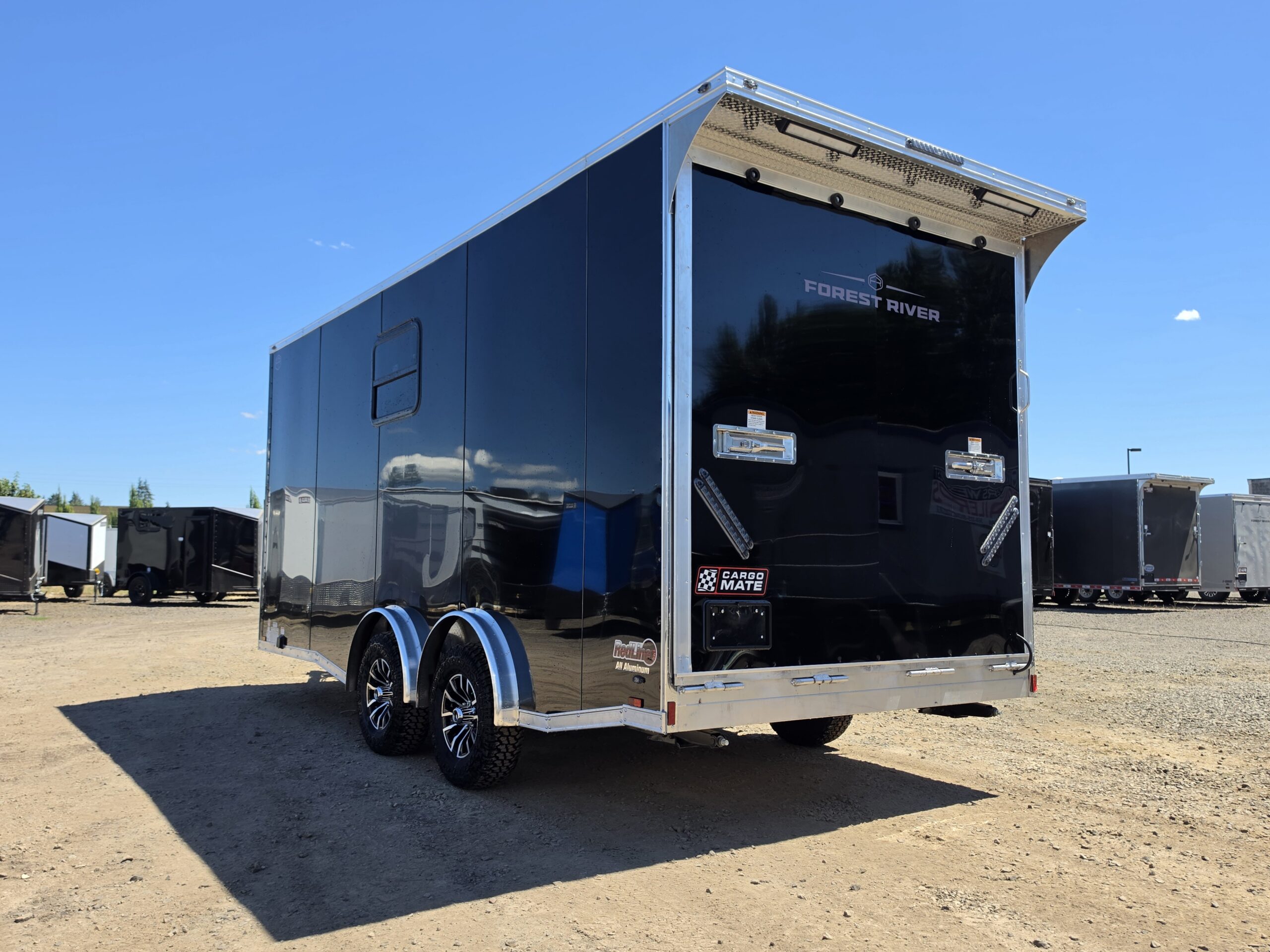 2027 Cargo Mate Custom Aluminum Redline 8x18 9800GVW UTV & Vehicle Hauler AC/Heat 110v - Image 5
