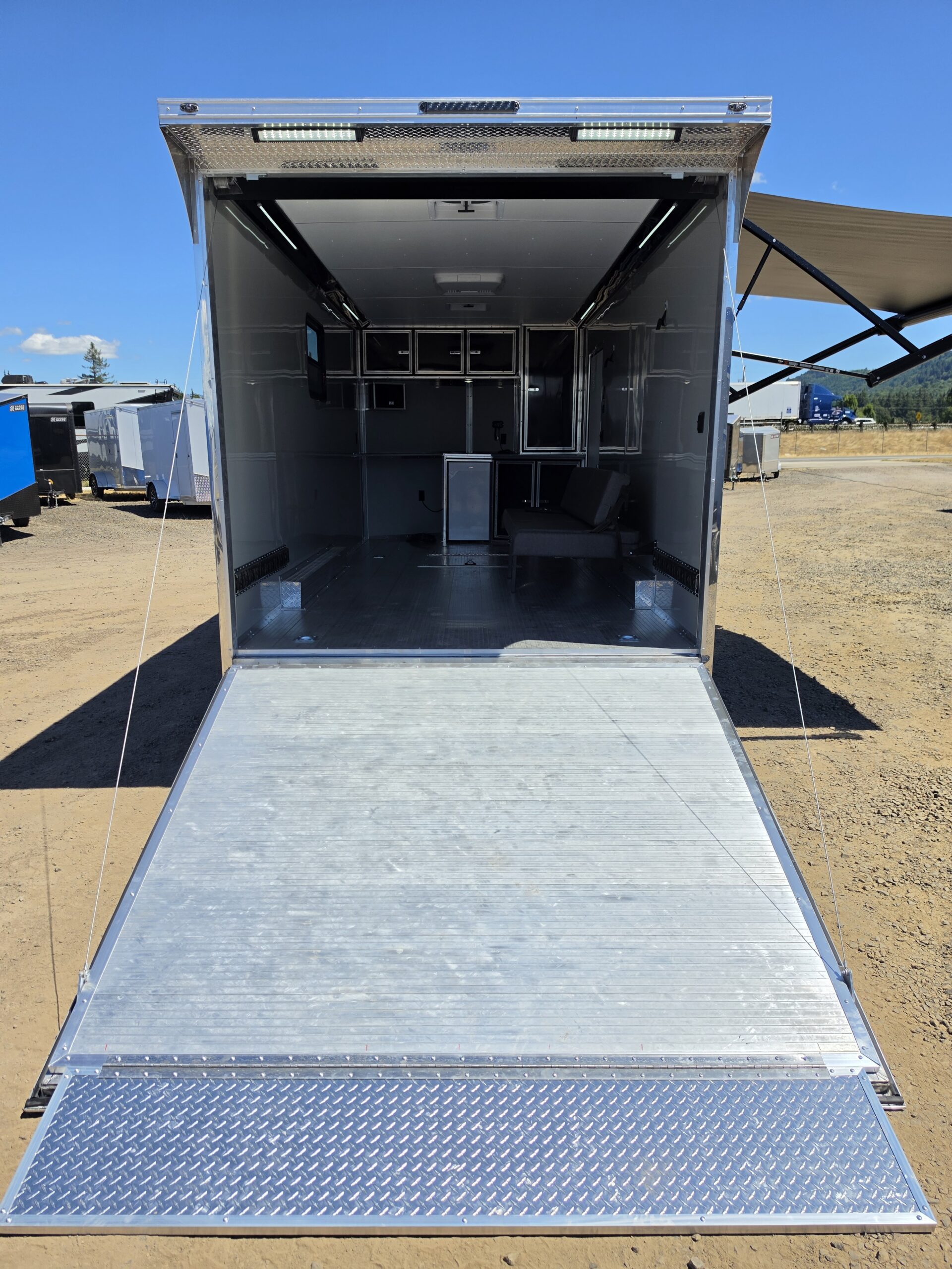 2027 Cargo Mate Custom Aluminum Redline 8x18 9800GVW UTV & Vehicle Hauler AC/Heat 110v - Image 10