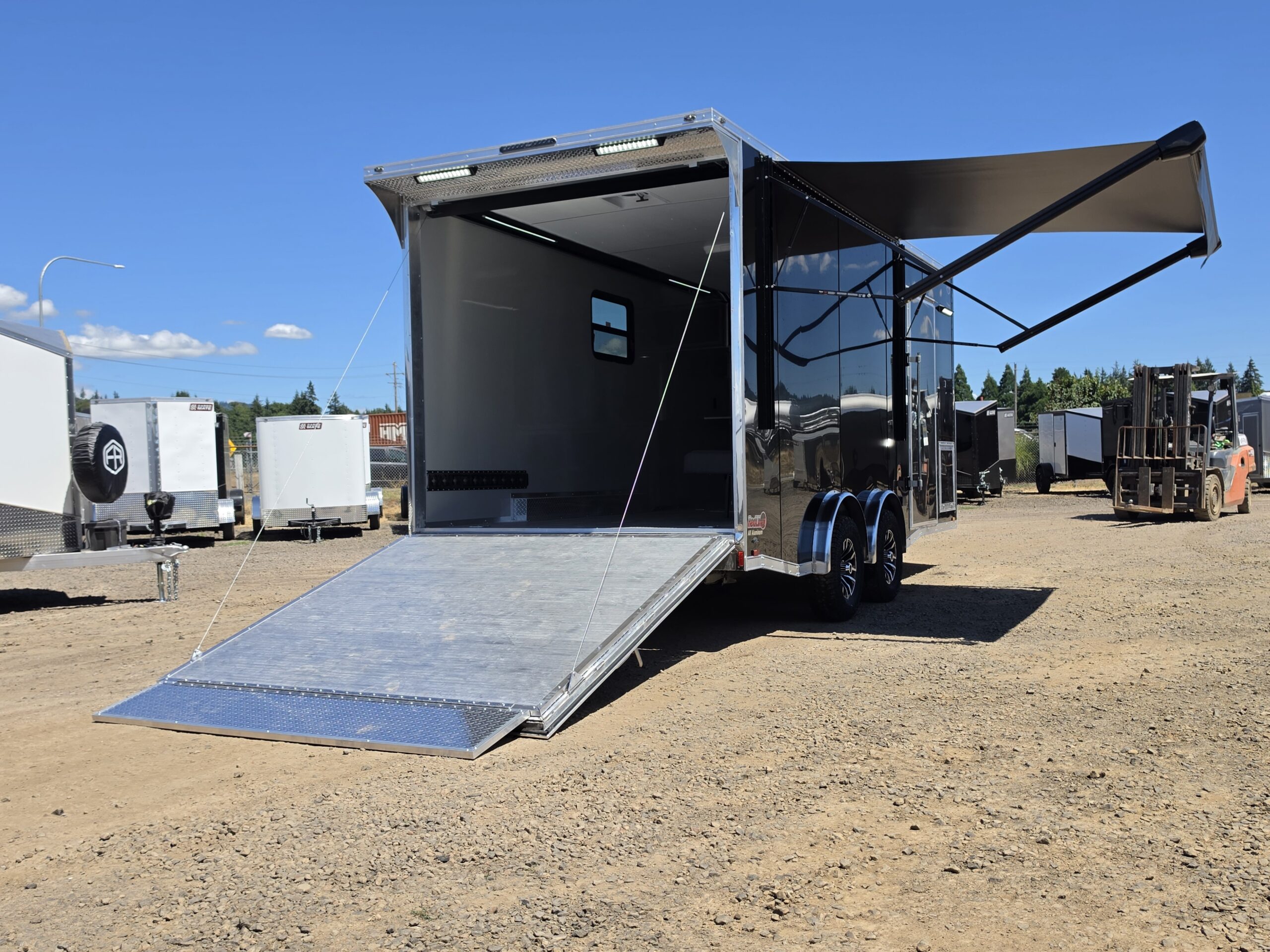 2027 Cargo Mate Custom Aluminum Redline 8x18 9800GVW UTV & Vehicle Hauler AC/Heat 110v - Image 11