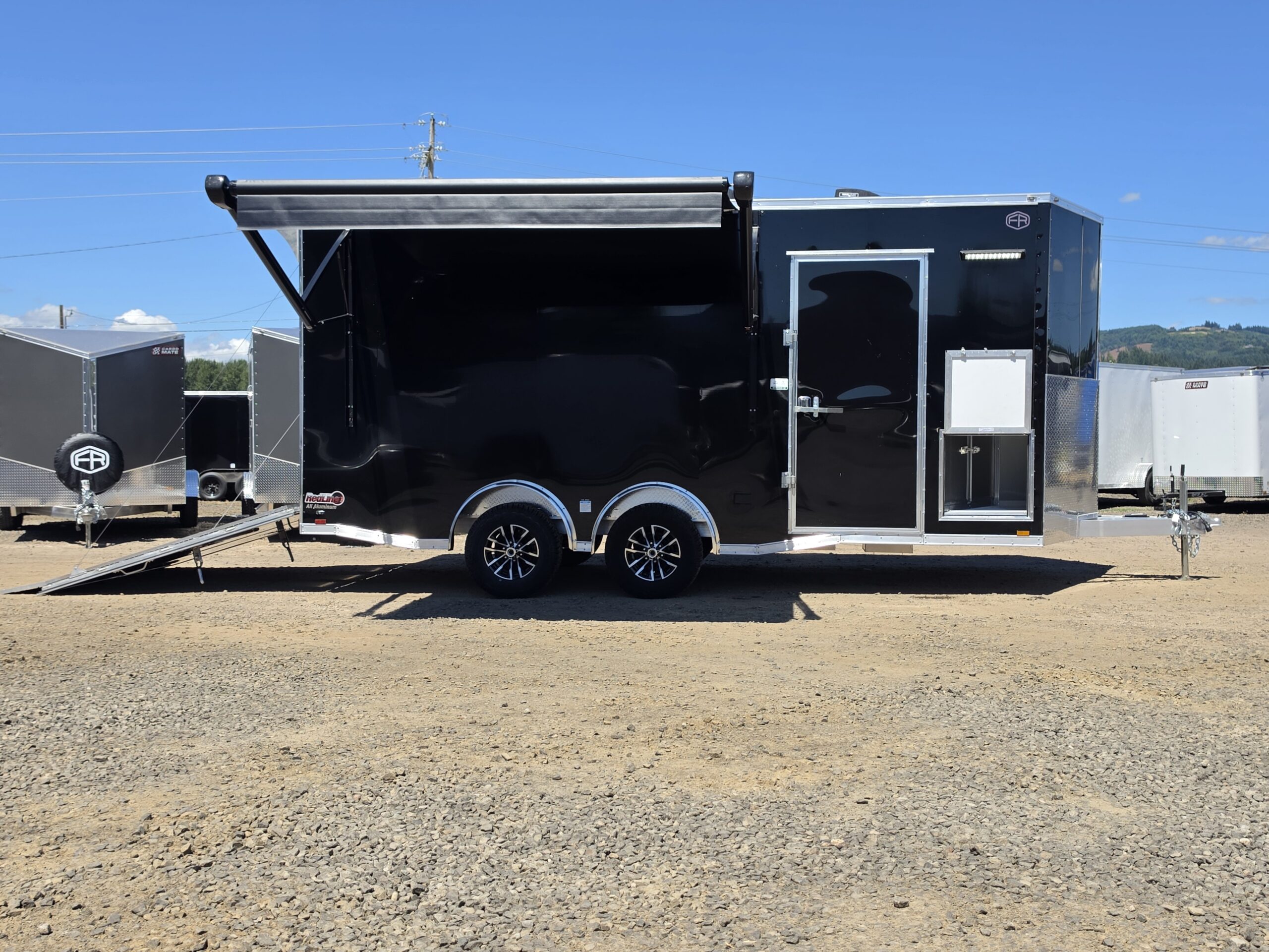 2027 Cargo Mate Custom Aluminum Redline 8x18 9800GVW UTV & Vehicle Hauler AC/Heat 110v - Image 13
