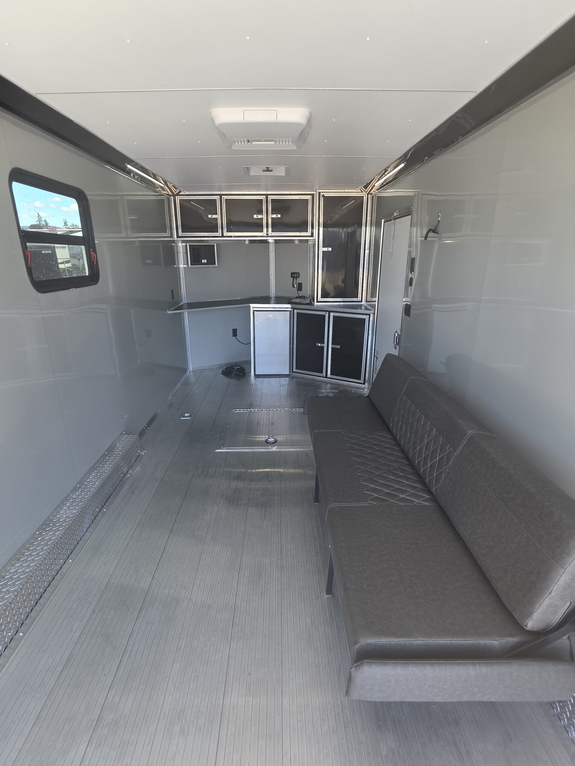 2027 Cargo Mate Custom Aluminum Redline 8x18 9800GVW UTV & Vehicle Hauler AC/Heat 110v - Image 15