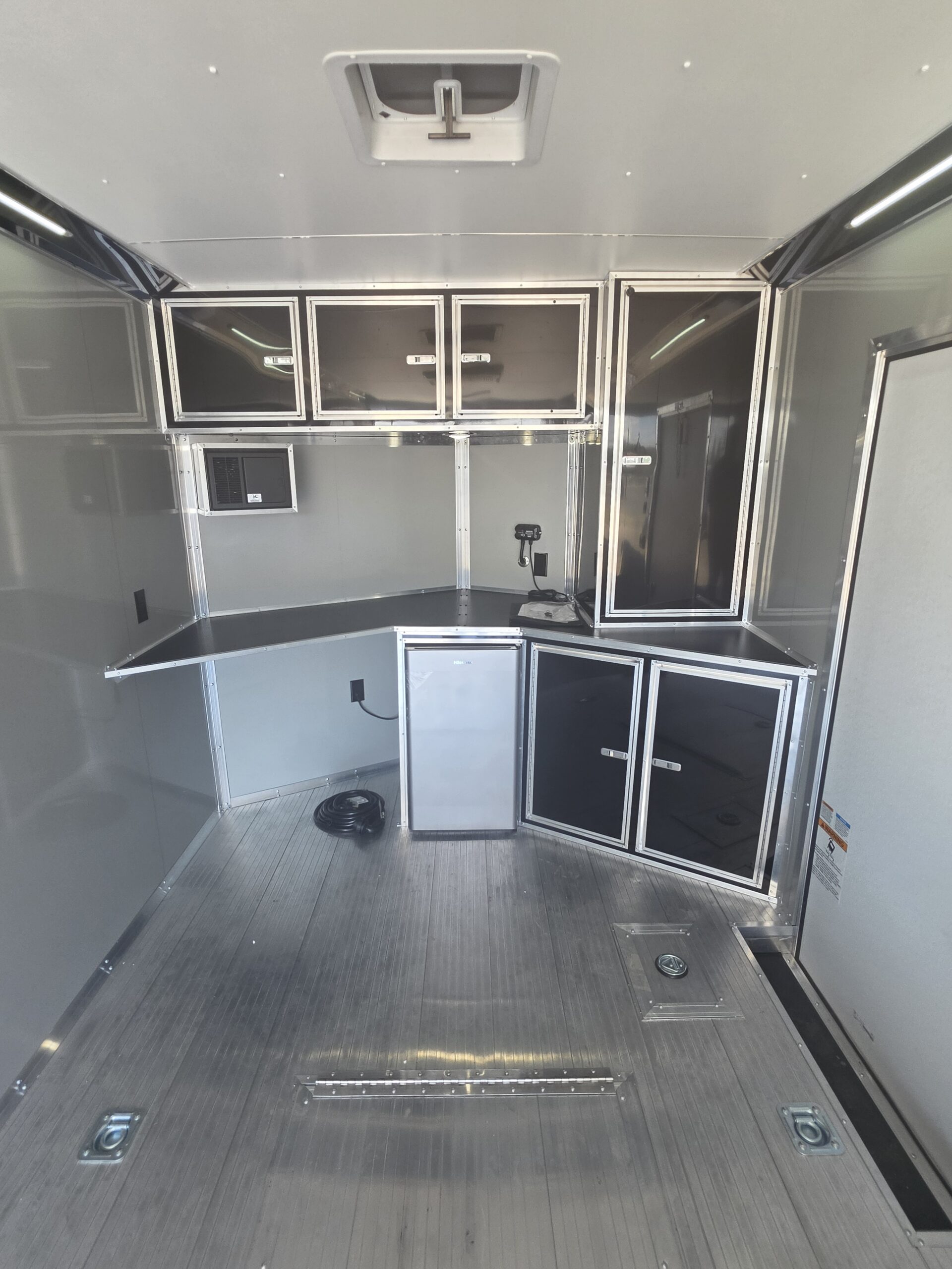 2027 Cargo Mate Custom Aluminum Redline 8x18 9800GVW UTV & Vehicle Hauler AC/Heat 110v - Image 16
