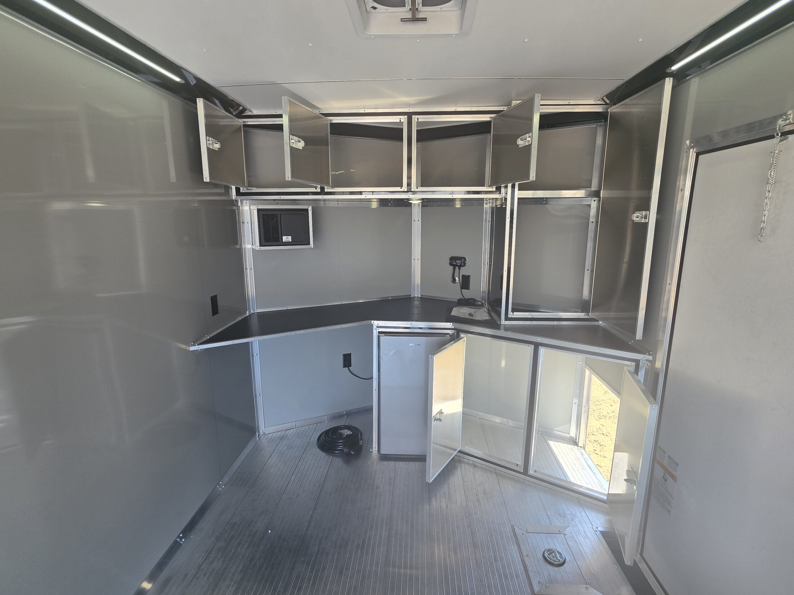 2027 Cargo Mate Custom Aluminum Redline 8x18 9800GVW UTV & Vehicle Hauler AC/Heat 110v - Image 18