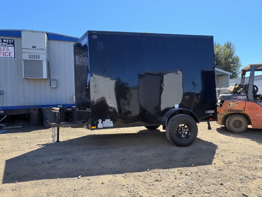 2027 Cargo Mate 6x10 Enclosed Cargo Tailer Extra Height 4" Lifted Straight Axle Ramp Door