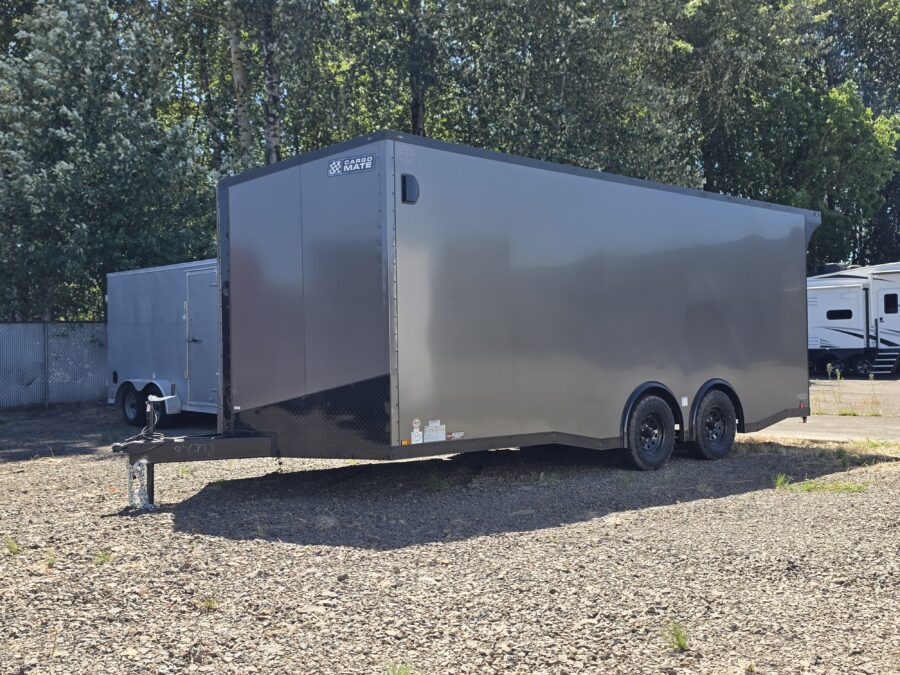 2026 E-Series by Cargo Mate 8.5x20 9800GVW Extra Height Enclosed Car Hauler Cargo Spread Axle PolyCore