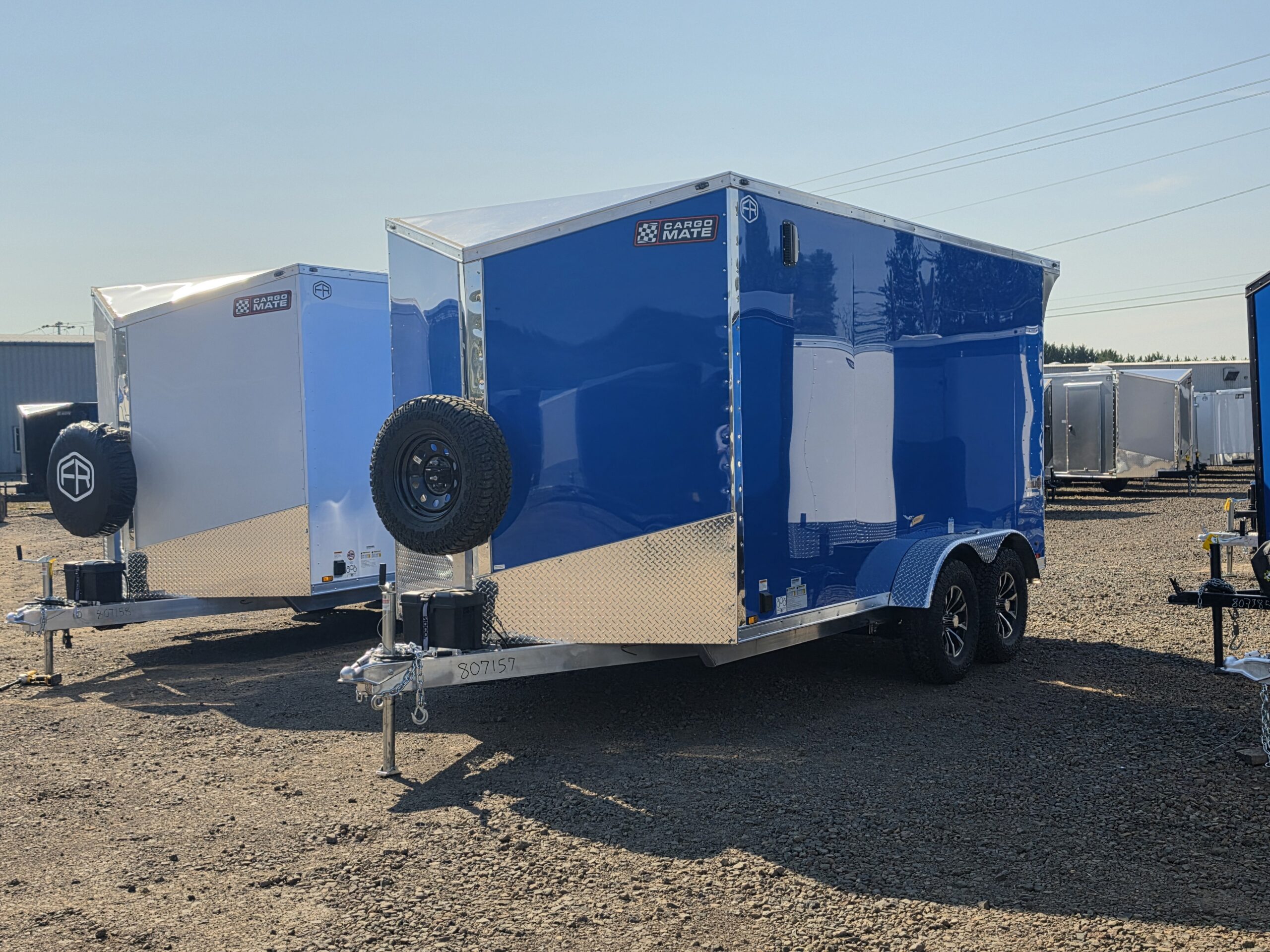 2027 Cargo Mate Aluminum Redline 7x14 Enclosed Cargo Trailer Insulated Torsion Axle Custom Flooring .080 PolyCore 110v Cabinet - Image 4