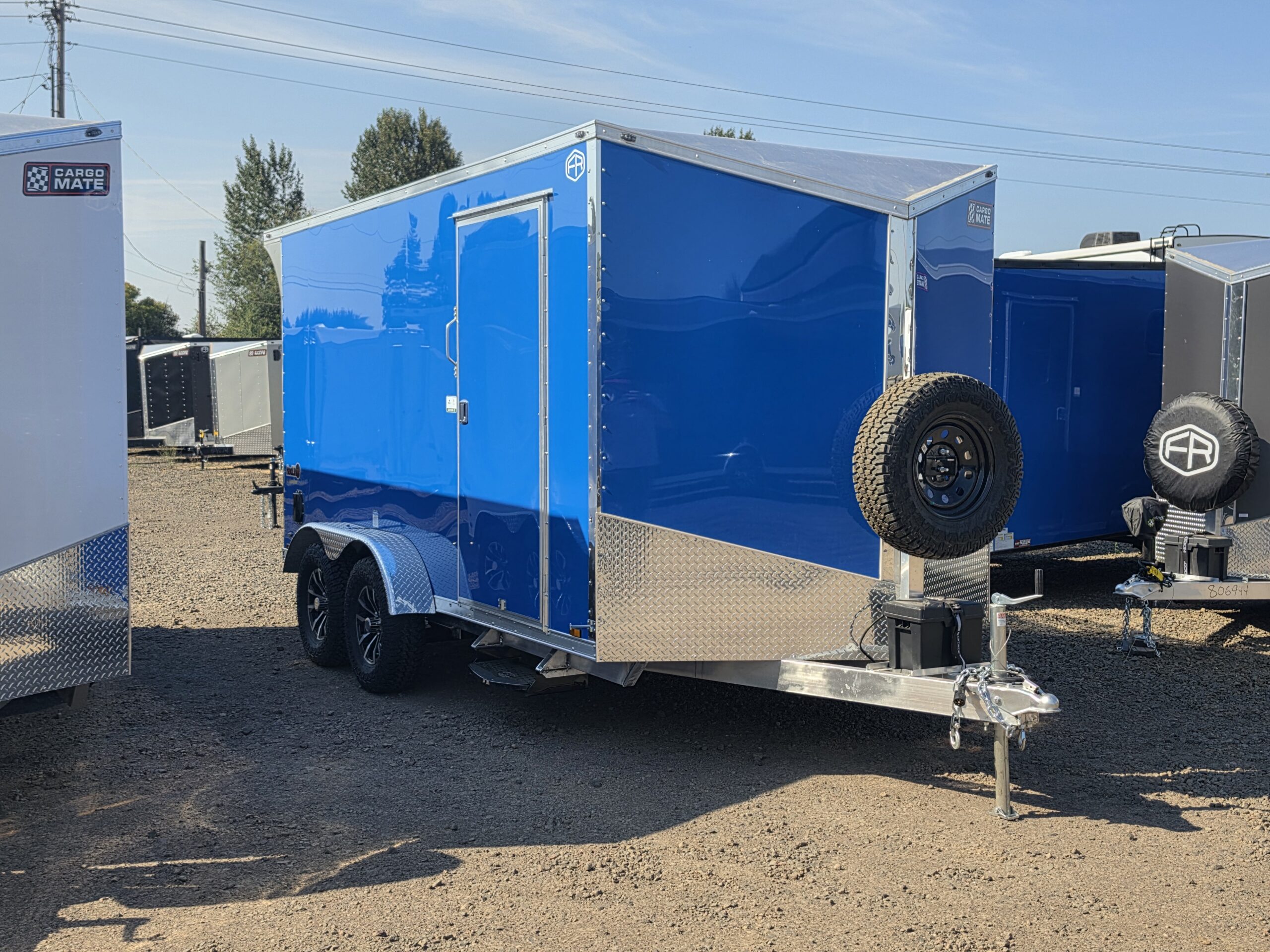 2027 Cargo Mate Aluminum Redline 7x14 Enclosed Cargo Trailer Insulated Torsion Axle Custom Flooring .080 PolyCore 110v Cabinet - Image 3