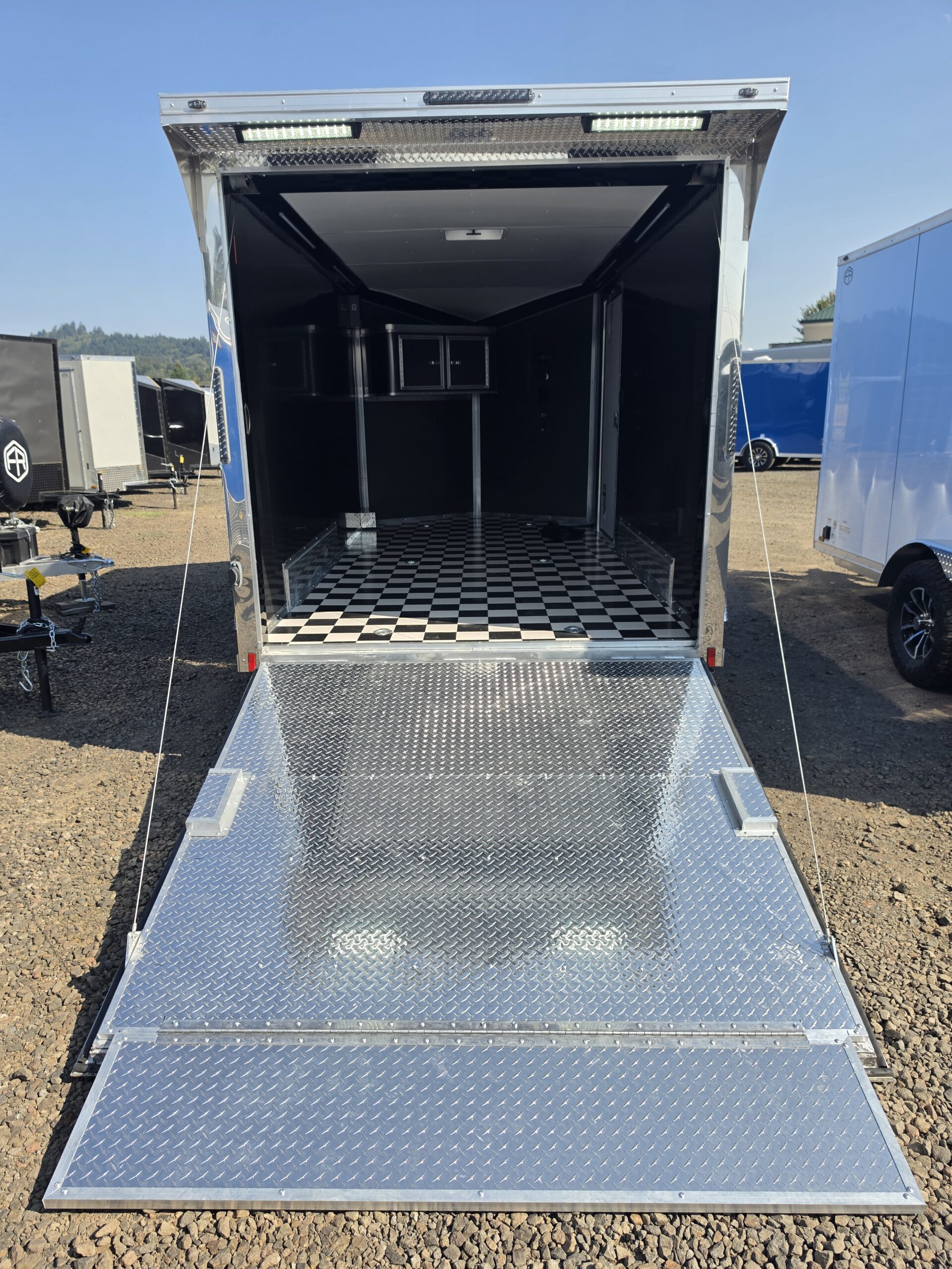 2027 Cargo Mate Aluminum Redline 7x14 Enclosed Cargo Trailer Insulated Torsion Axle Custom Flooring .080 PolyCore 110v Cabinet - Image 6