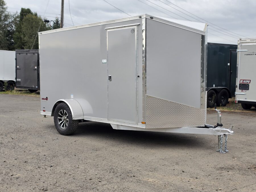 2027 Cargo Mate Aluminum Redline 6x12 Enclosed Cargo Trailer Insulated Torsion Flooring PolyCore 16" On Center Tube Aluminum