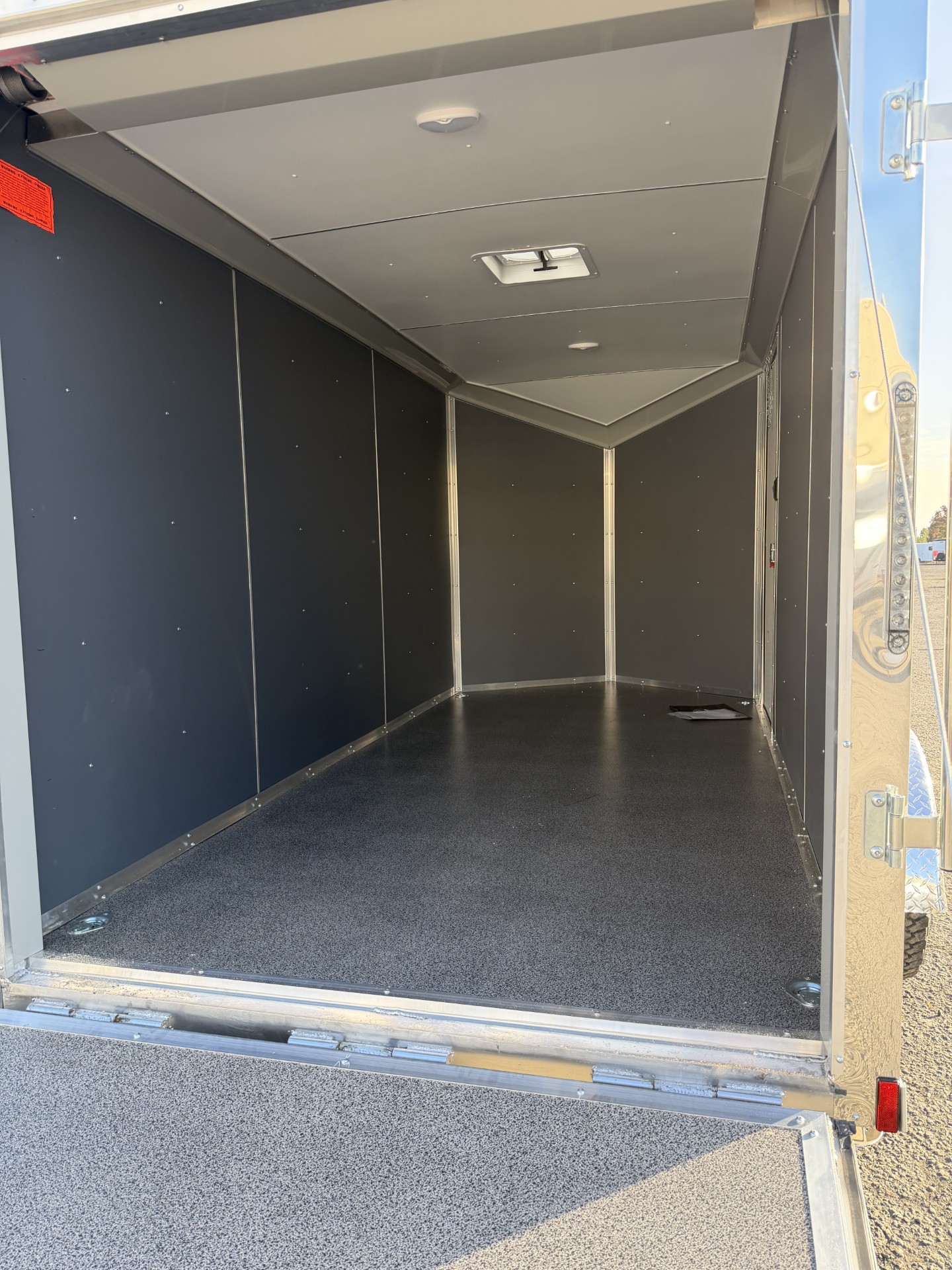 2027 Cargo Mate Aluminum Redline 6x12 Enclosed Cargo Trailer Insulated Torsion Flooring PolyCore 16" On Center Tube Aluminum - Image 3