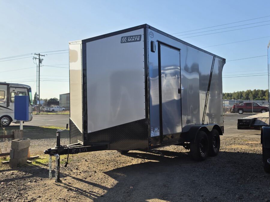 2027 Cargo Mate Enclosed Cargo Trailer 7x14 UTV Package Polycore Siding
