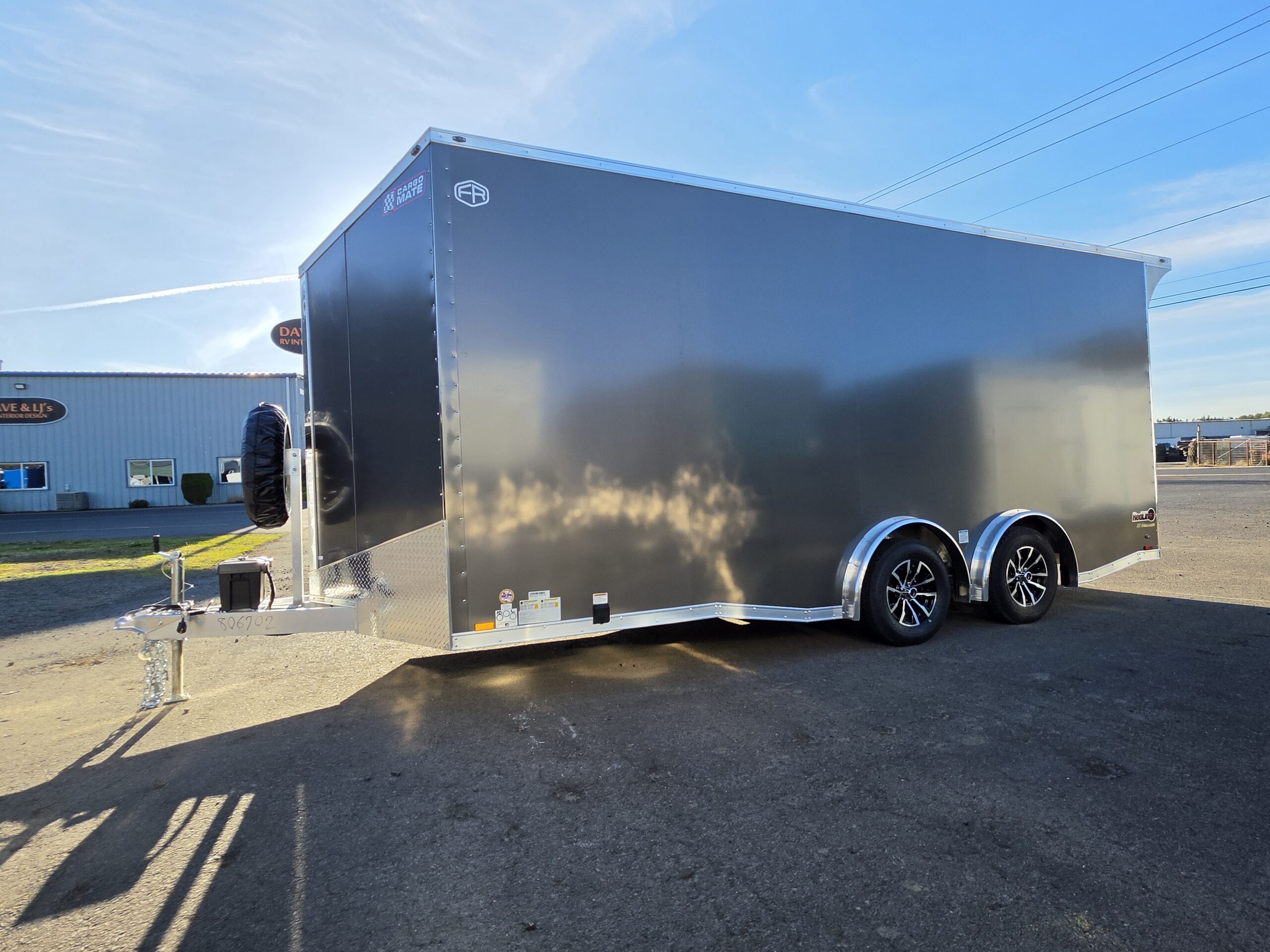 2027 Cargo Mate Custom Aluminum Redline 8x18 7000GVW UTV & Vehicle Hauler PolyCore 110v Cabinets - Image 7