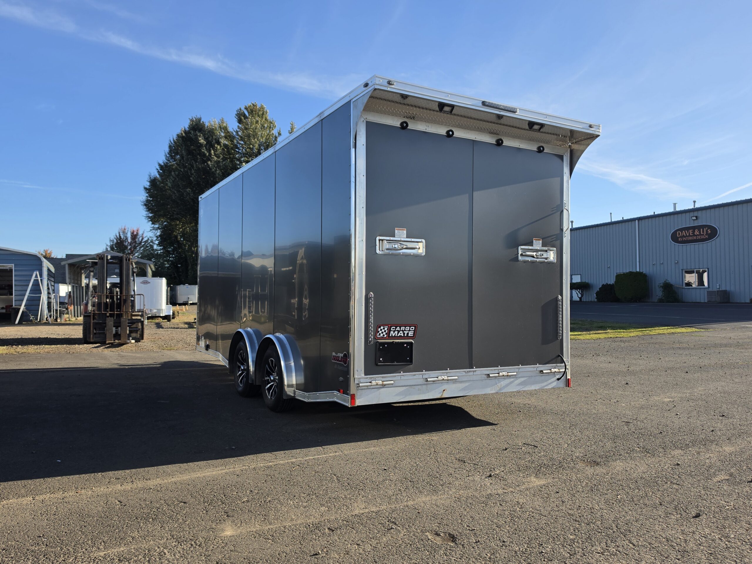 2027 Cargo Mate Custom Aluminum Redline 8x18 7000GVW UTV & Vehicle Hauler PolyCore 110v Cabinets - Image 8