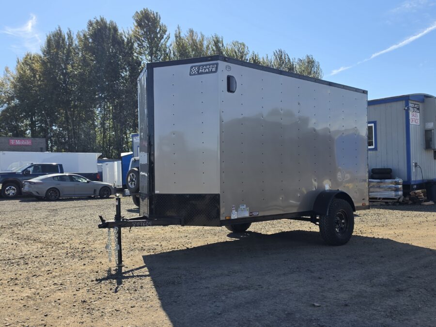2027 Cargo Mate 6x12 Enclosed Cargo Tailer Extra Height 4" Lifted Straight Axle Ramp Door