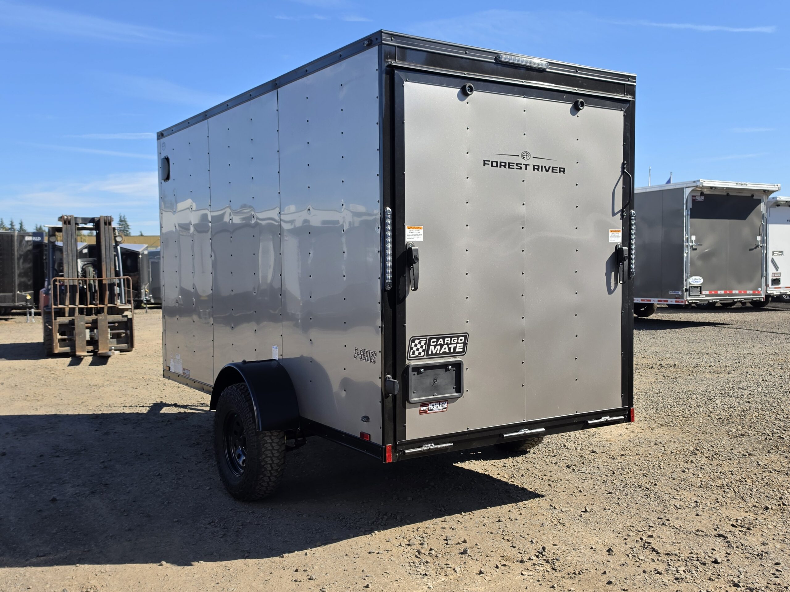 2027 Cargo Mate 6x12 Enclosed Cargo Tailer Extra Height 4" Lifted Straight Axle Ramp Door - Image 4