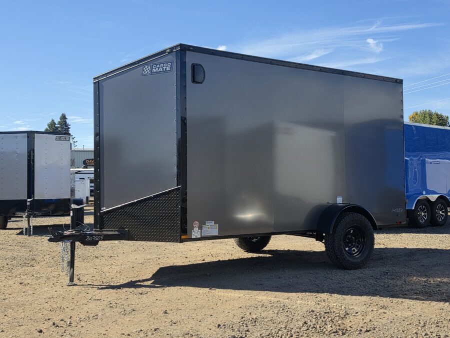 2027 Cargo Mate Enclosed Cargo Trailer 6x12 Ramp Door 1-Piece Roof Polycore Electric Brakes 3500GVW