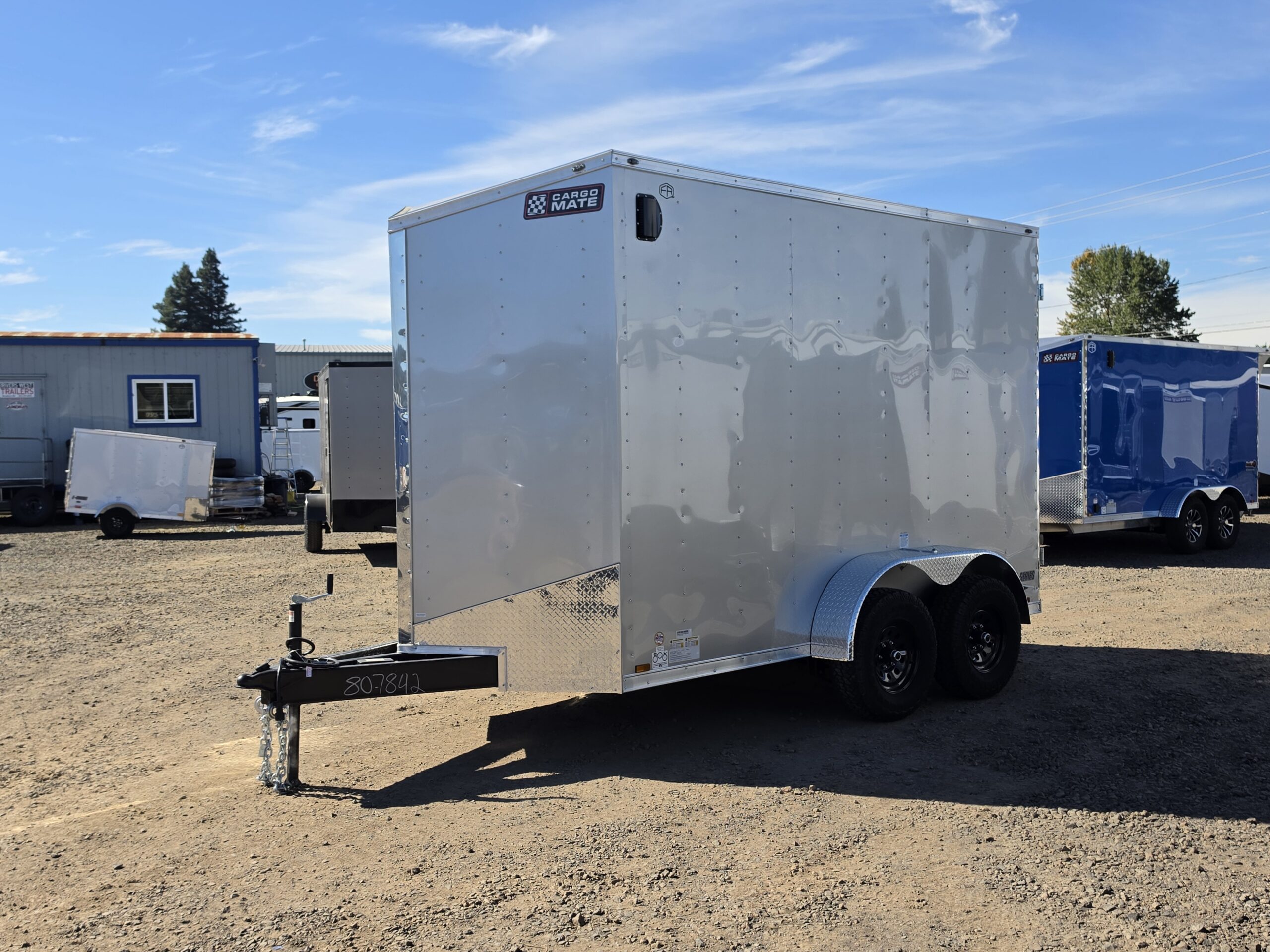 2027 Cargo Mate Enclosed Cargo Trailer 6x12 9800GVW Heavy-Duty 7800lbs Payload 1-Piece Roof
