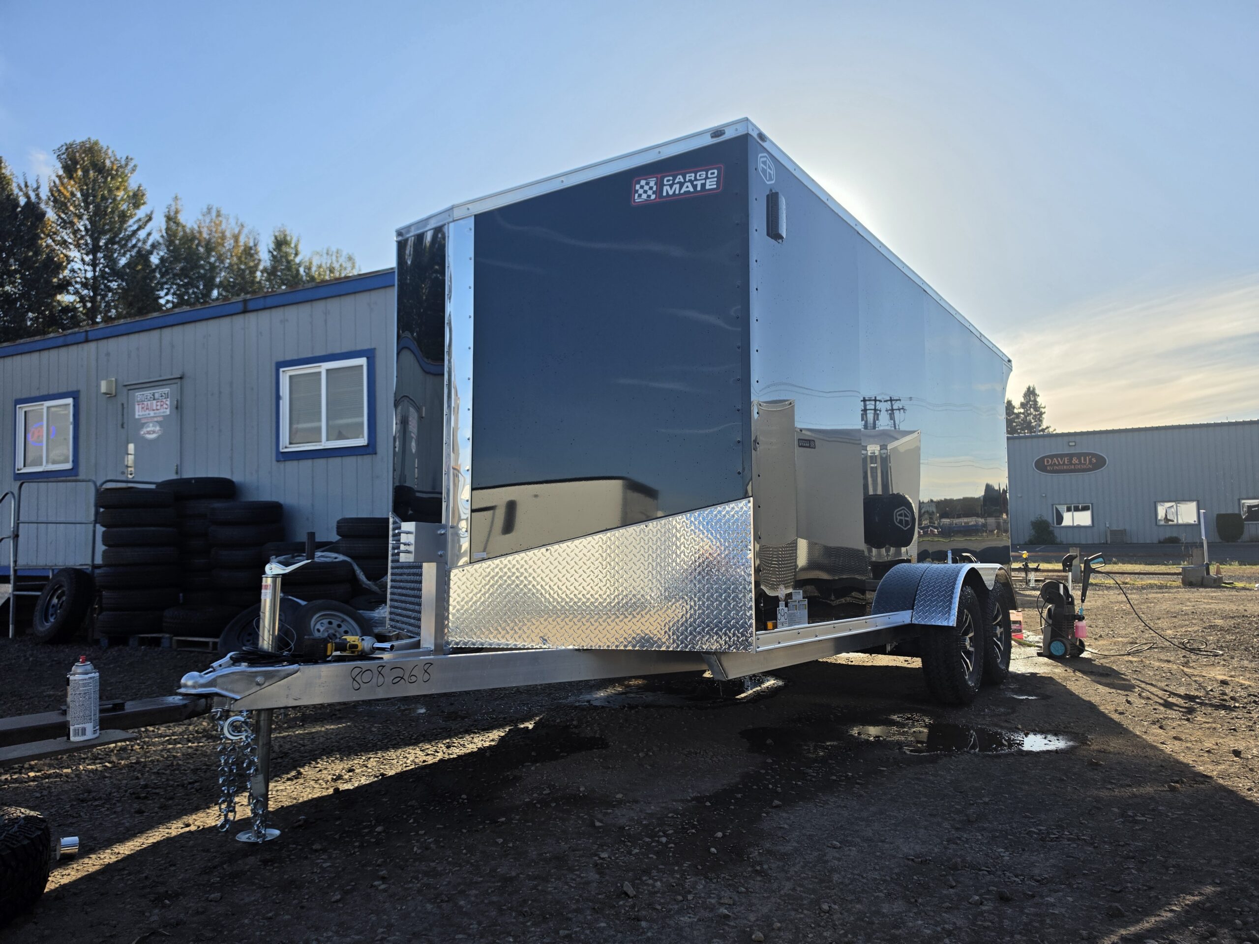 2027 Cargo Mate Aluminum Redline 7x16 Enclosed Cargo Trailer Insulated Torsion Axle Custom Flooring PolyCore Siding - Image 2