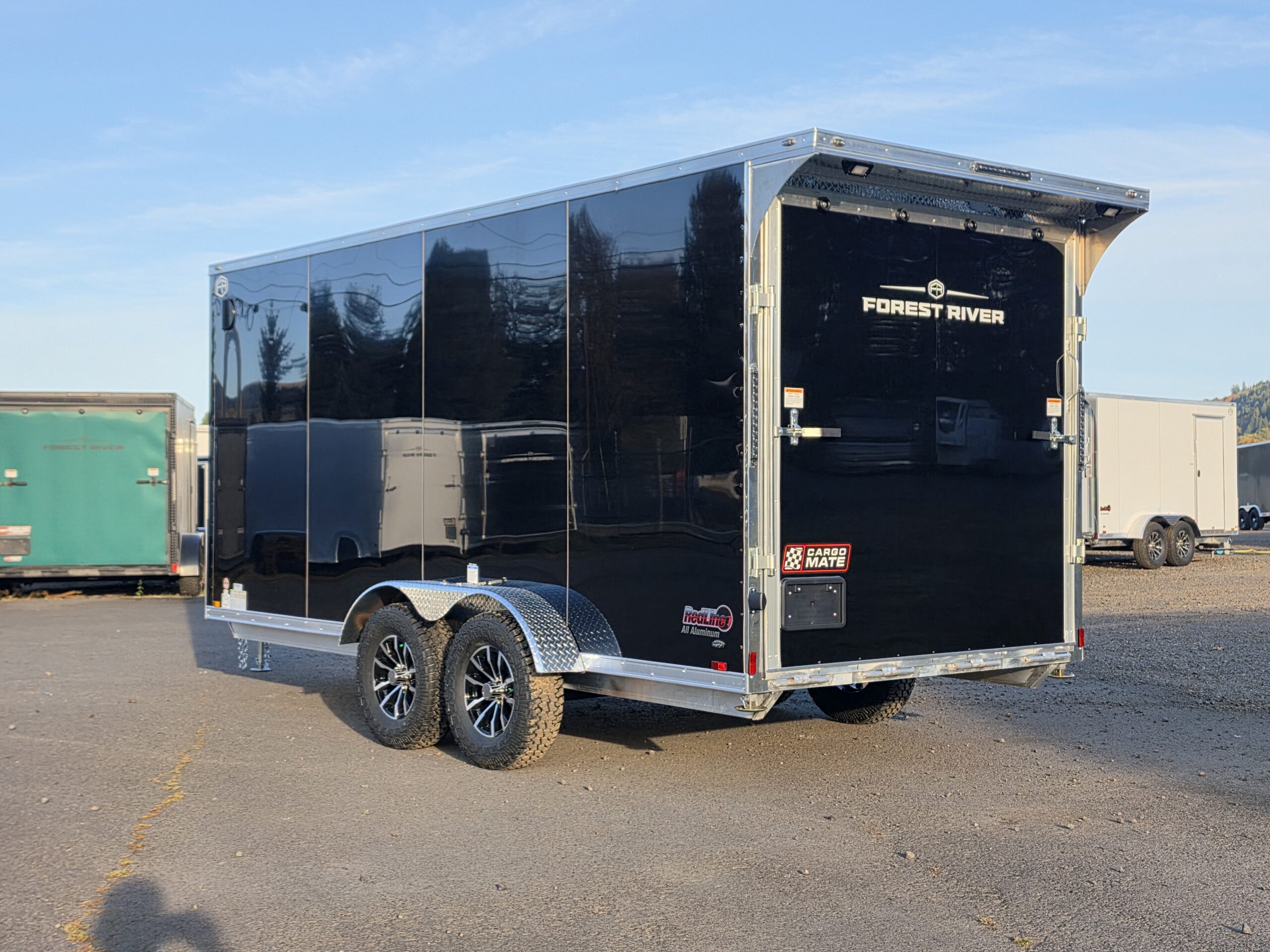 2027 Cargo Mate Aluminum Redline 7x16 Enclosed Cargo Trailer Insulated Torsion Axle Custom Flooring PolyCore Siding - Image 4